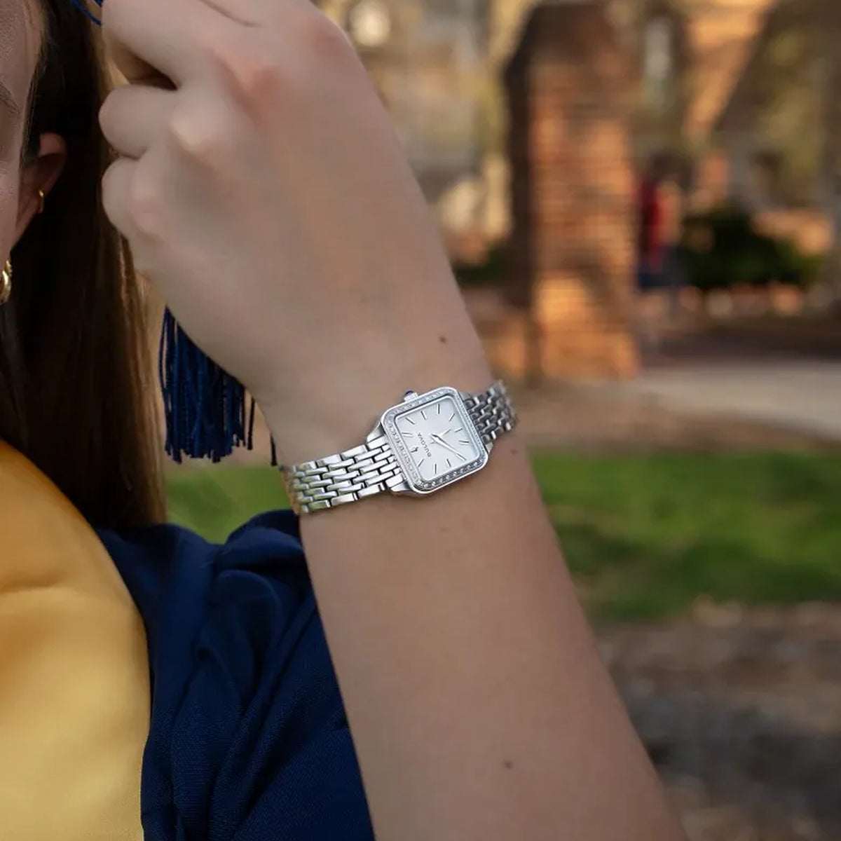Bulova 96R256 Sutton Diamond Mother-of-Pearl Dial 23mm Women's Watch