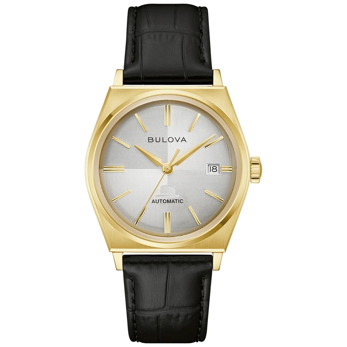 Montre Bulova 97B243 Frank Sinatra Automatique 37mm Cuir Blanc Homme