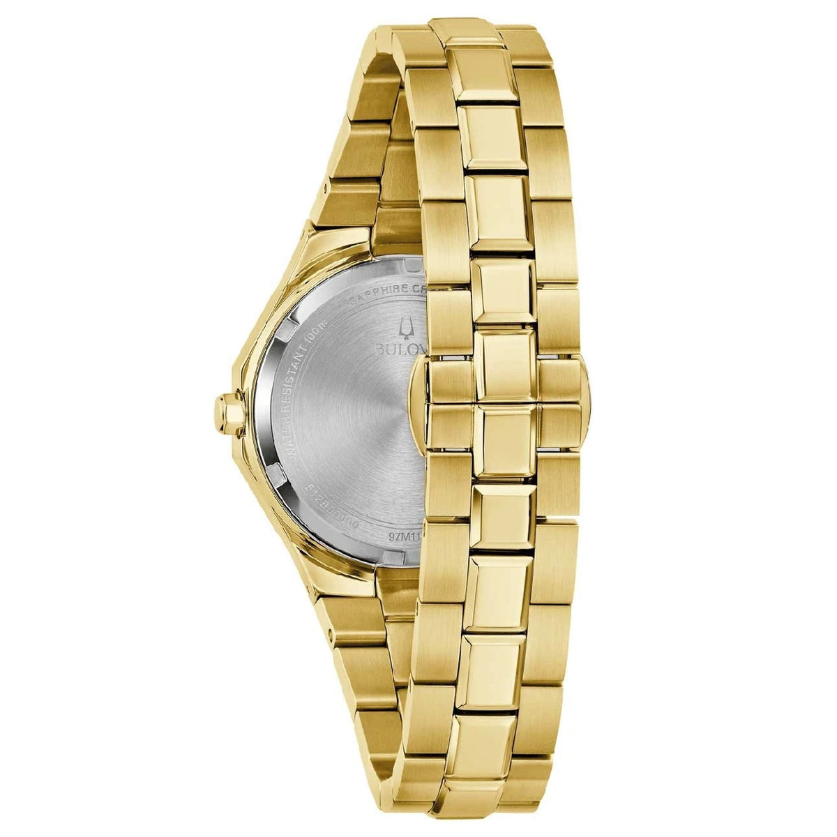 Bulova 97M119 Octagon 32mm Damen-Armbanduhr Perlmutt