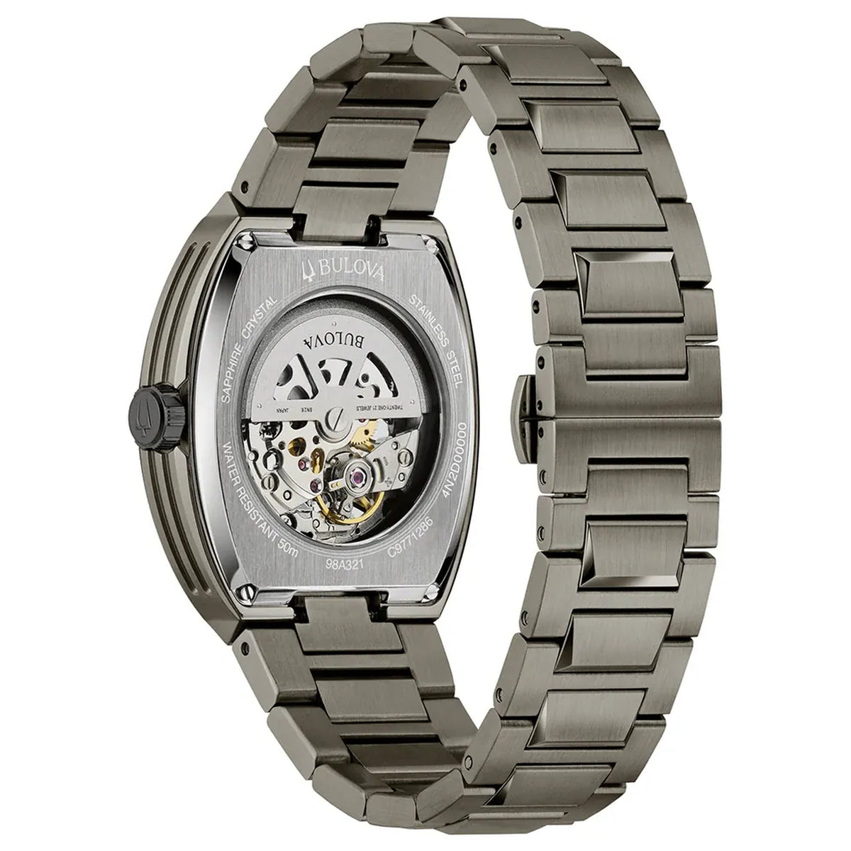 Montre Bulova 98A321 Maquina Automatique 40mm Vert Homme