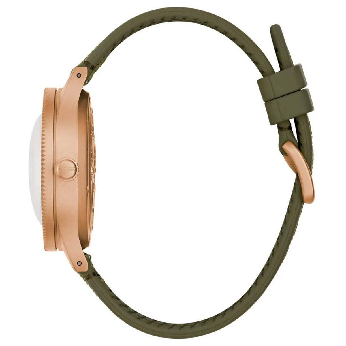 Montre Bulova 98A324 Mil ship Automatique 41mm Bronze Polyester CORDURA Vert Homme