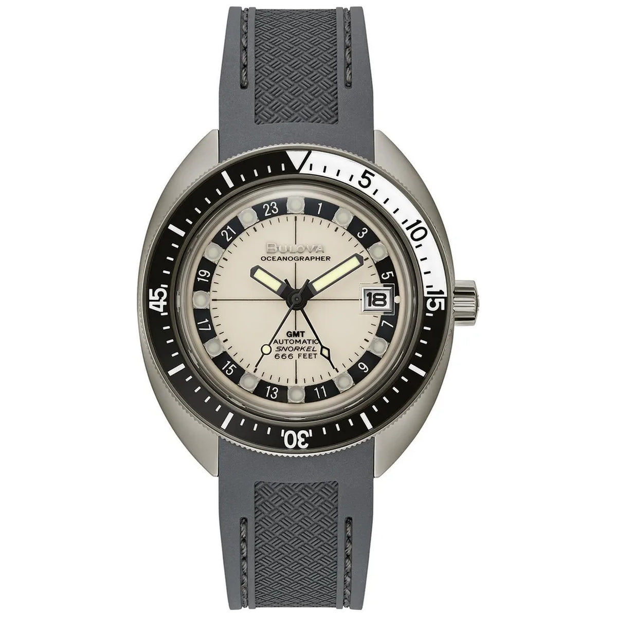 Horloge Bulova 98B407 Oceanographer GMT Devil Diver Automaat