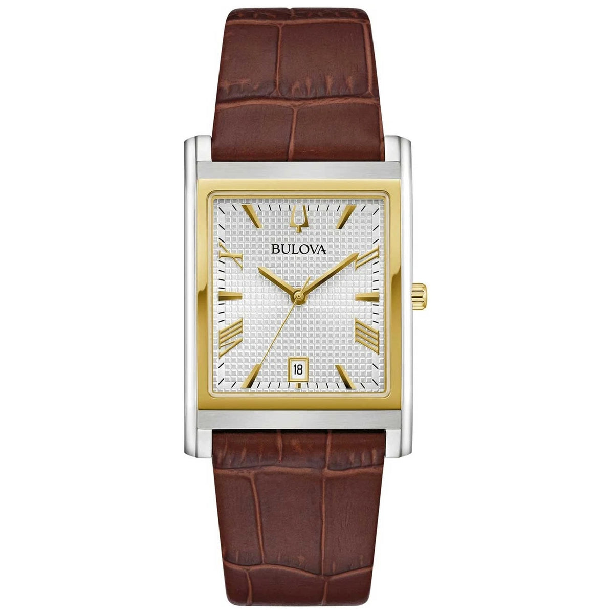 Bulova 98B430 Men's Classic 29mm Silver-Tone Leather Watch