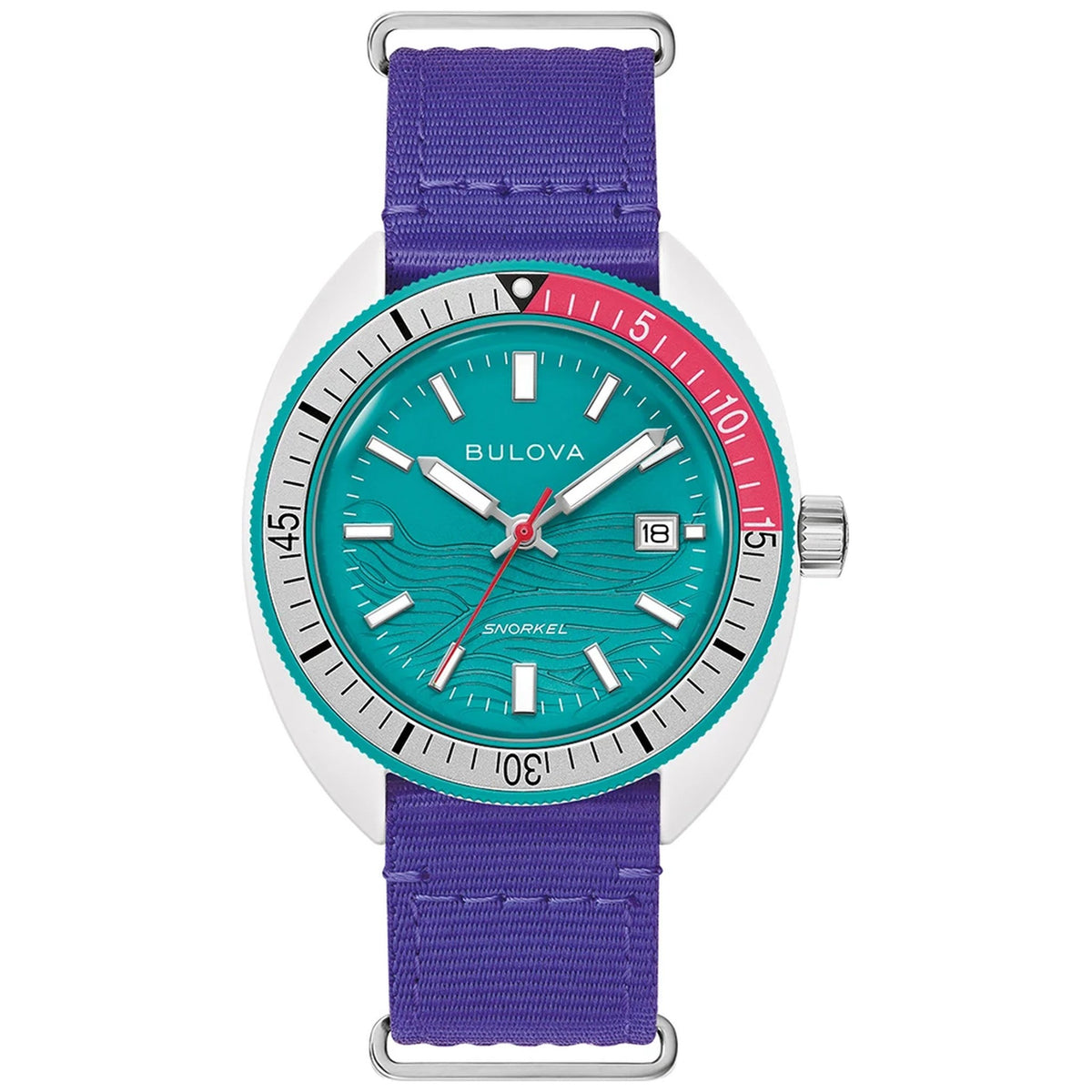 Montre Bulova 98B447 Snorkel 41mm Céramique hybride Bleu Homme