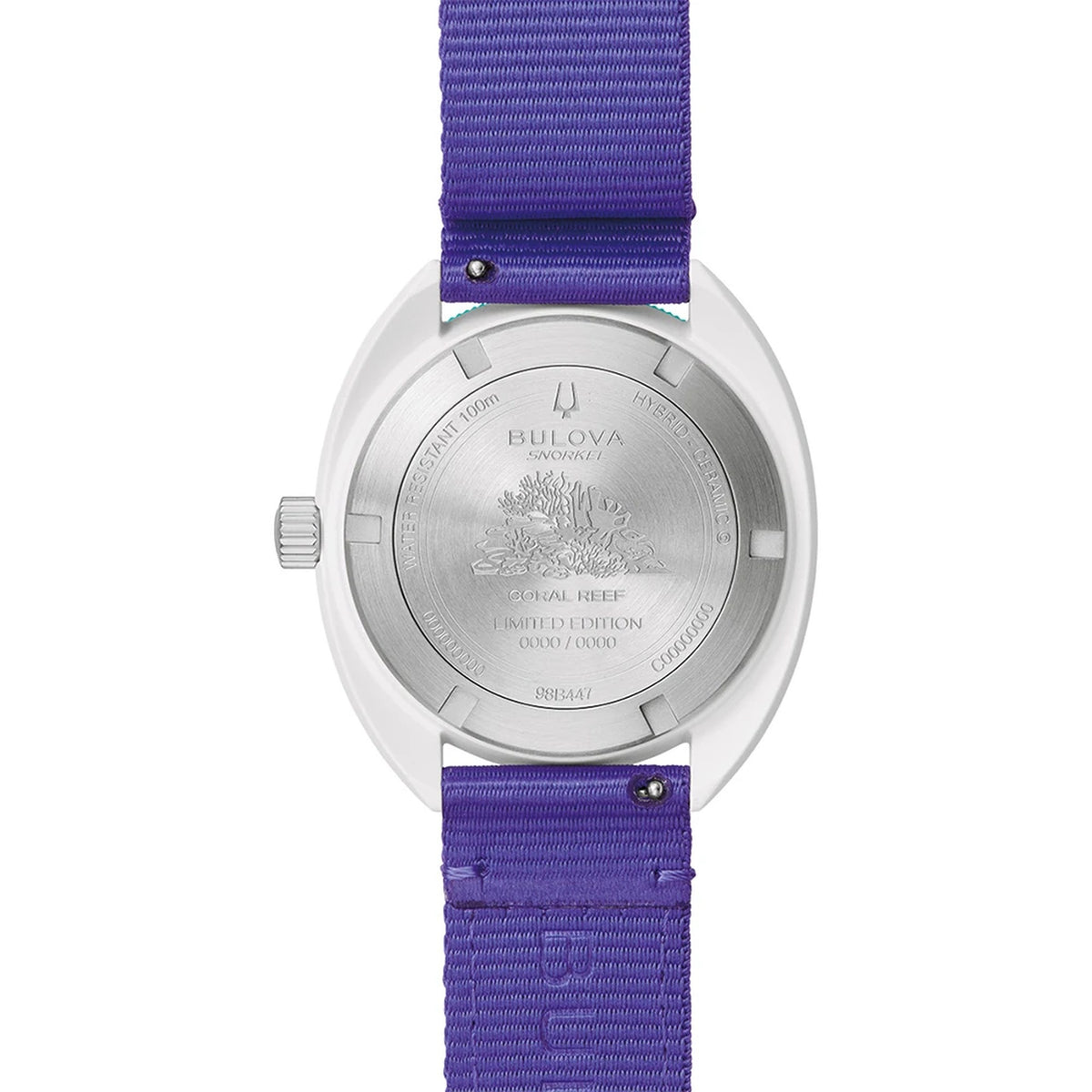 Montre Bulova 98B447 Snorkel 41mm Céramique hybride Bleu Homme