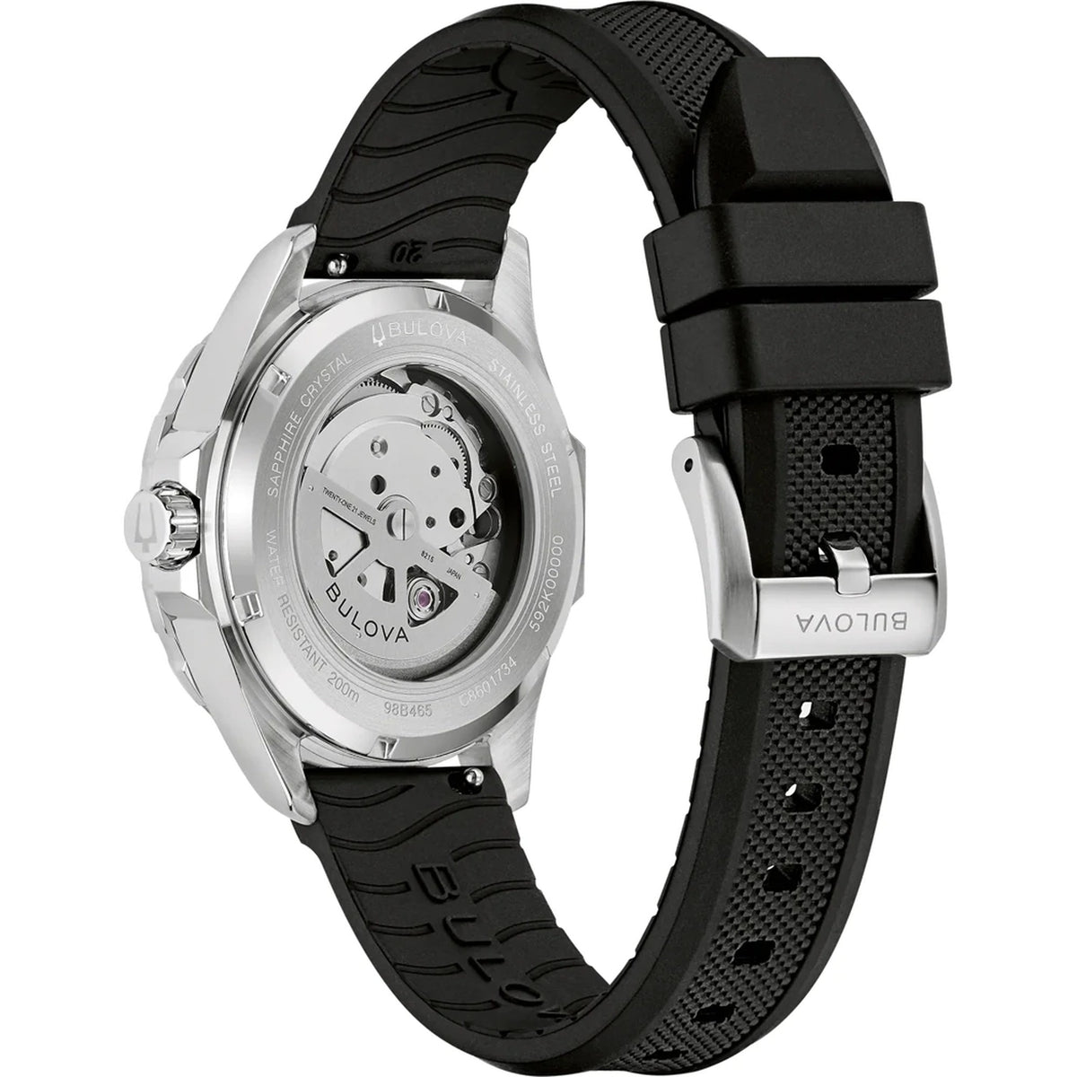 Bulova 98B465 Marine Star Series B Automatic 41mm Black Resin Men's Watch