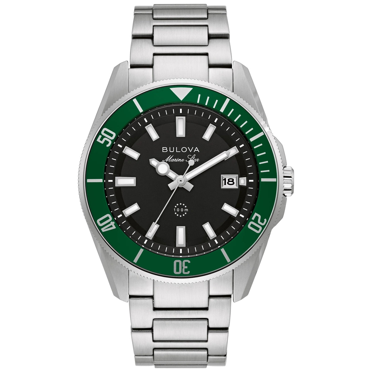 Montre Bulova 98B482 Marine Star Homme Noir Vert