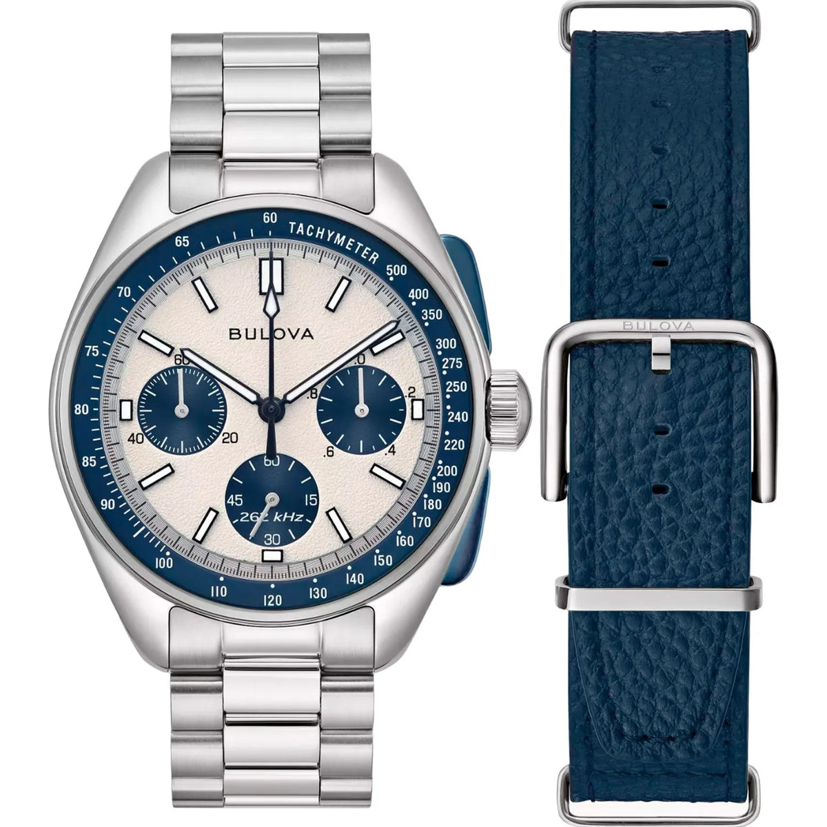 Montre Bulova 98K112 Archive Series Chronographe 43.5mm Argenté Homme