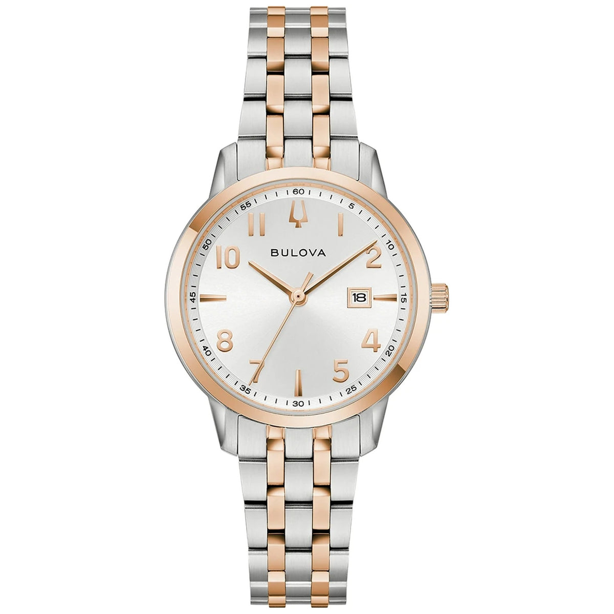 Bulova 98M140 Sutton 31mm Damenuhr Silberfarben