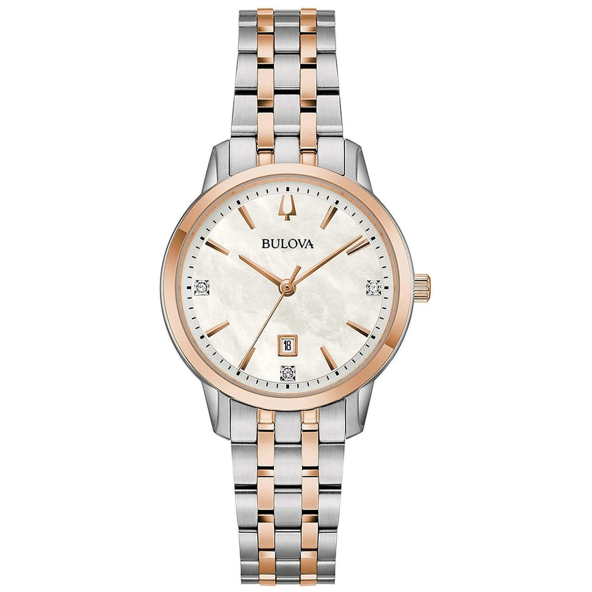Montre Bulova 98P213 Sutton Diamants 31mm Nacré Femme