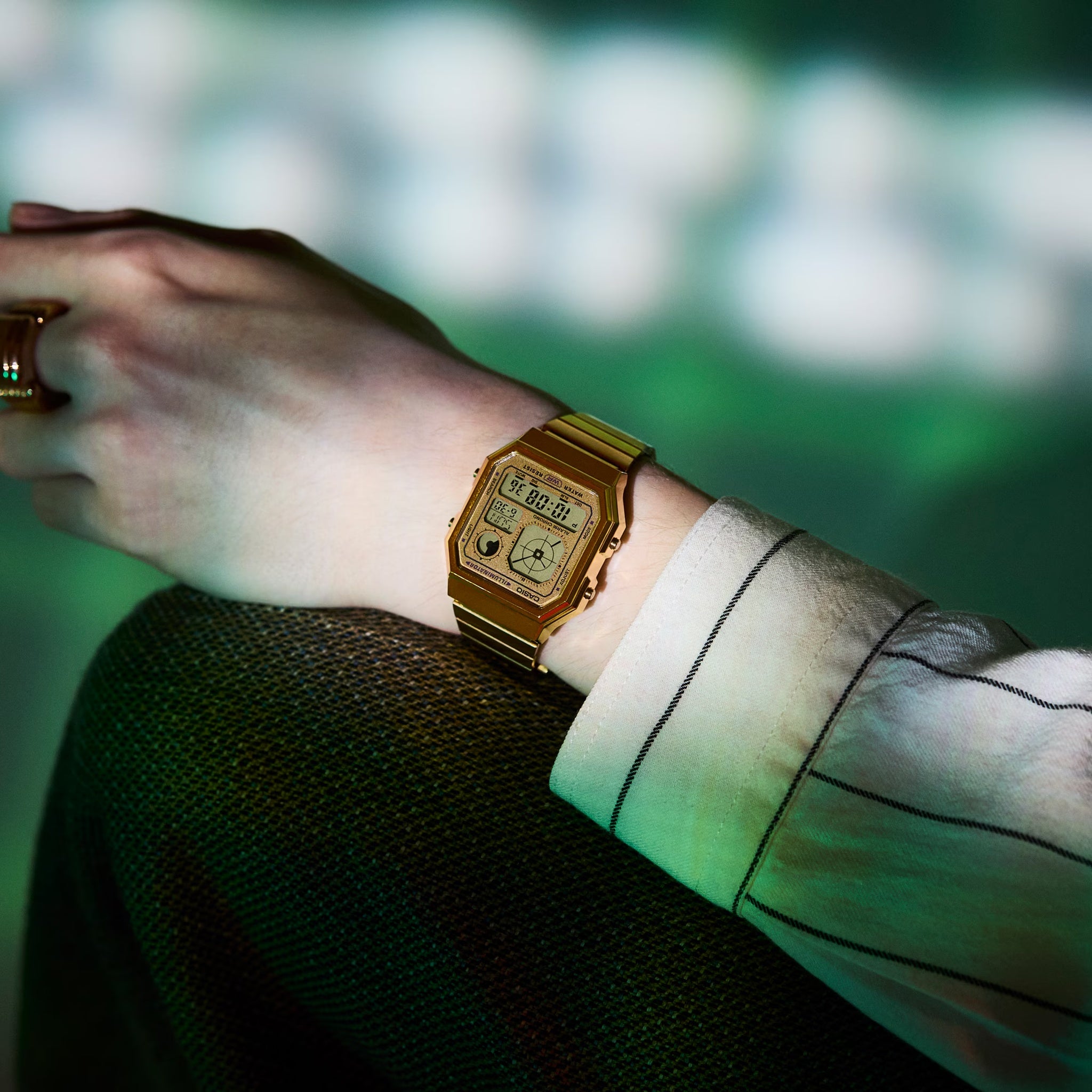 Casio Vintage Unisex Watch A130WEG-9A Quartz Digital Gold