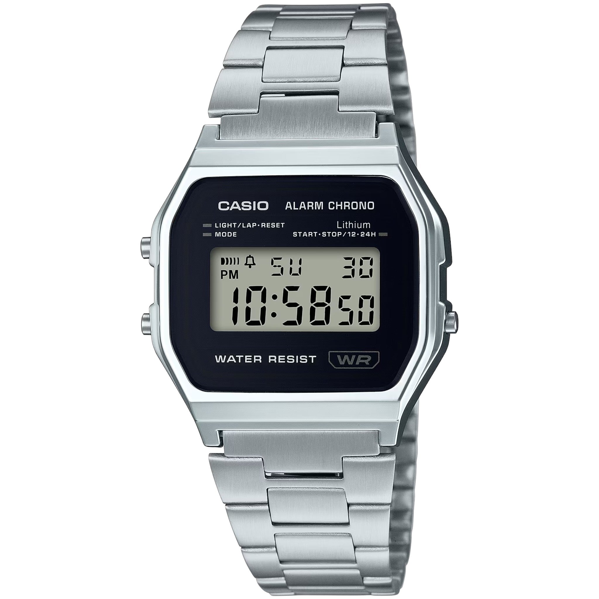 Casio Unisex Vintage Retro A158WEA-1 Digital Watch Black