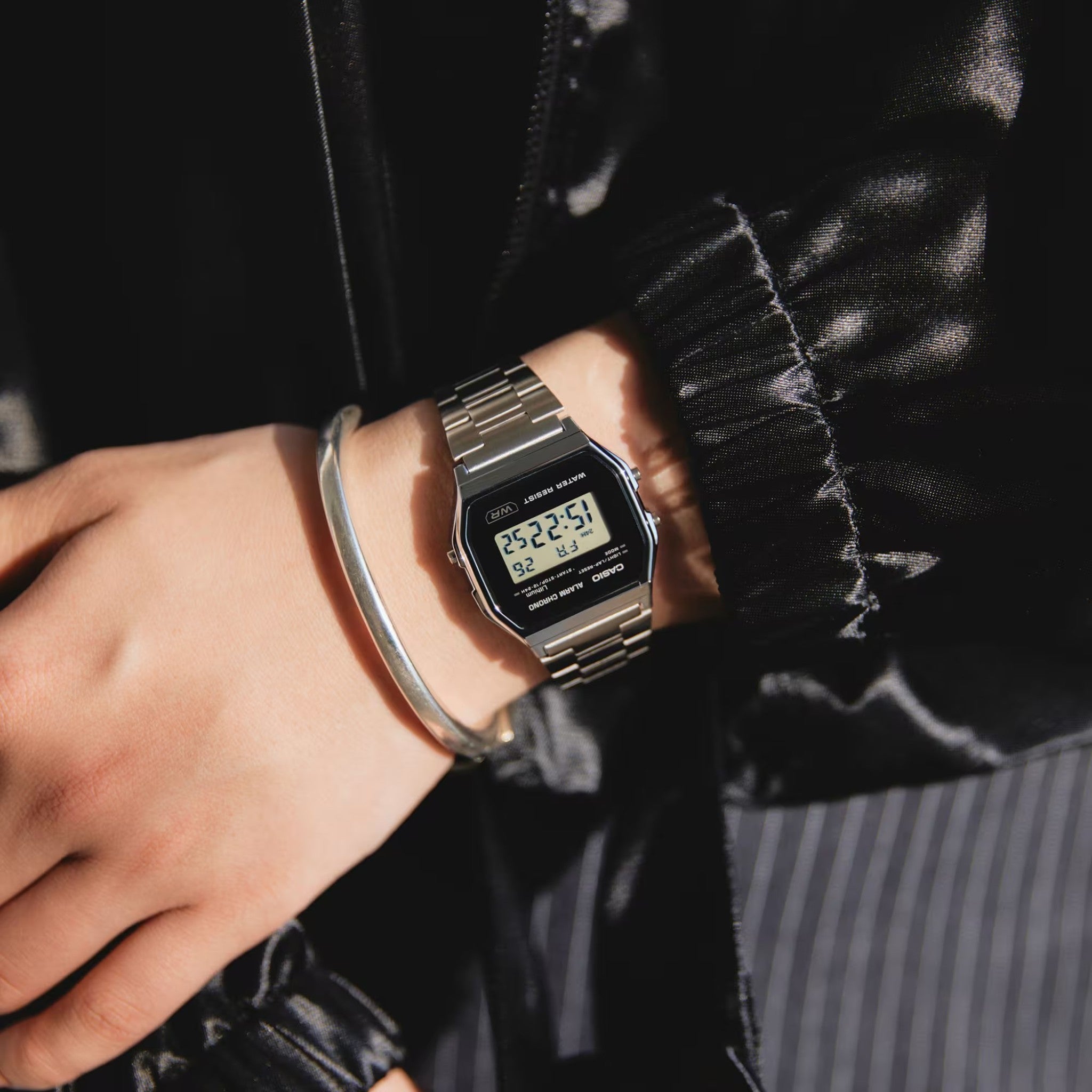 Casio Unisex Vintage Retro A158WEA-1 Digital Watch Black