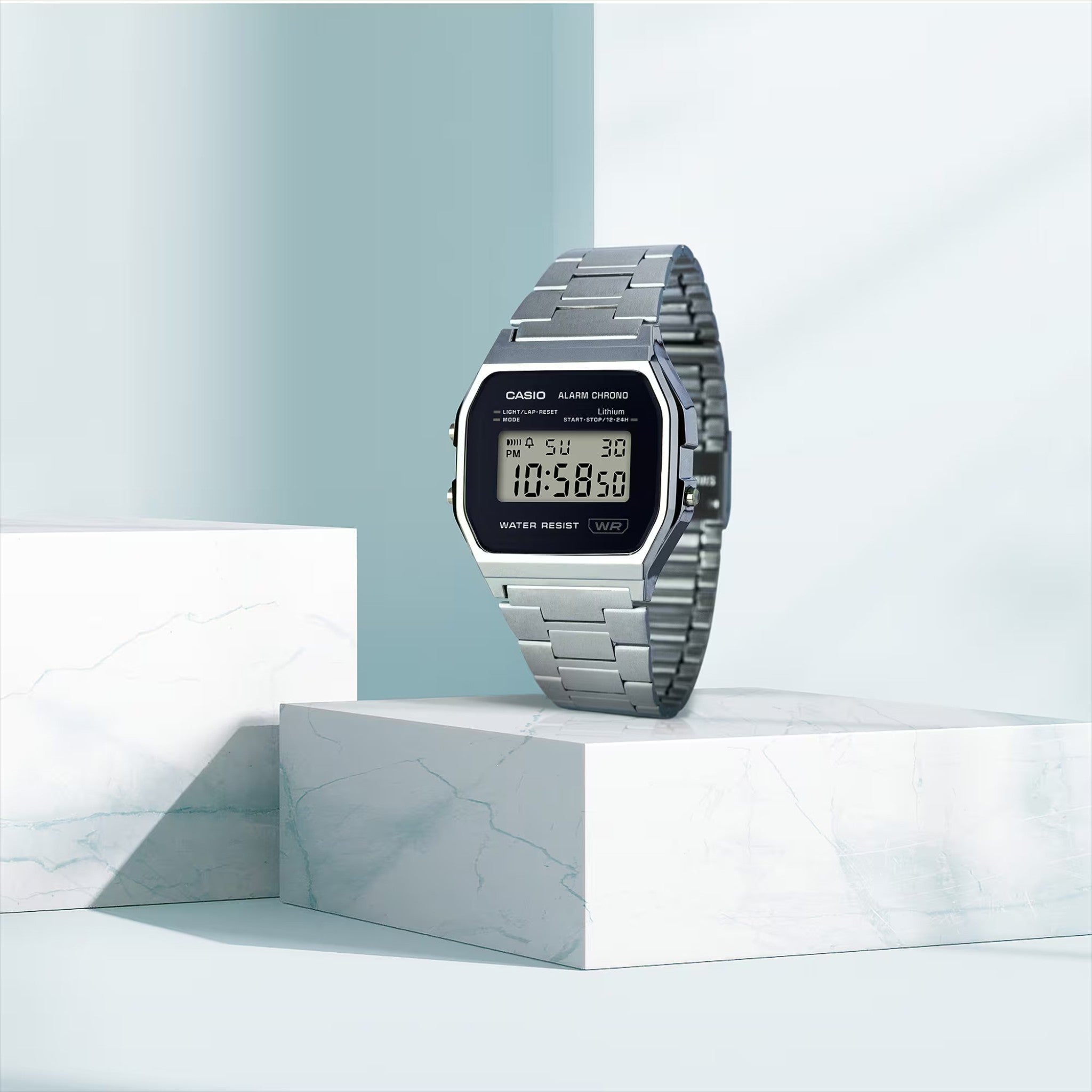 Casio Unisex Vintage Retro A158WEA-1 Digital Watch Black