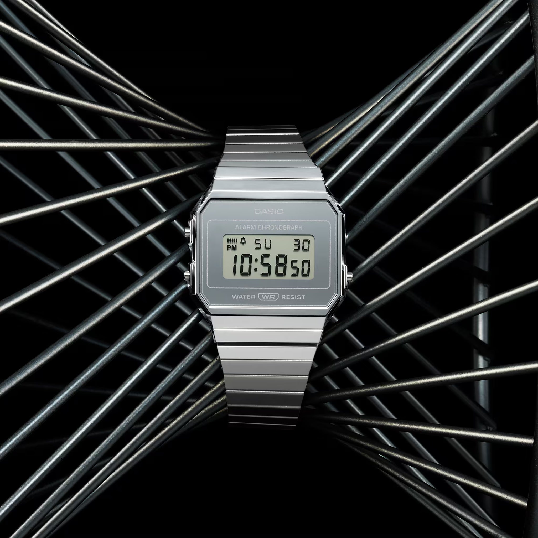 Casio Unisex Vintage Watch A700WEV-7A Quartz Digital Silver