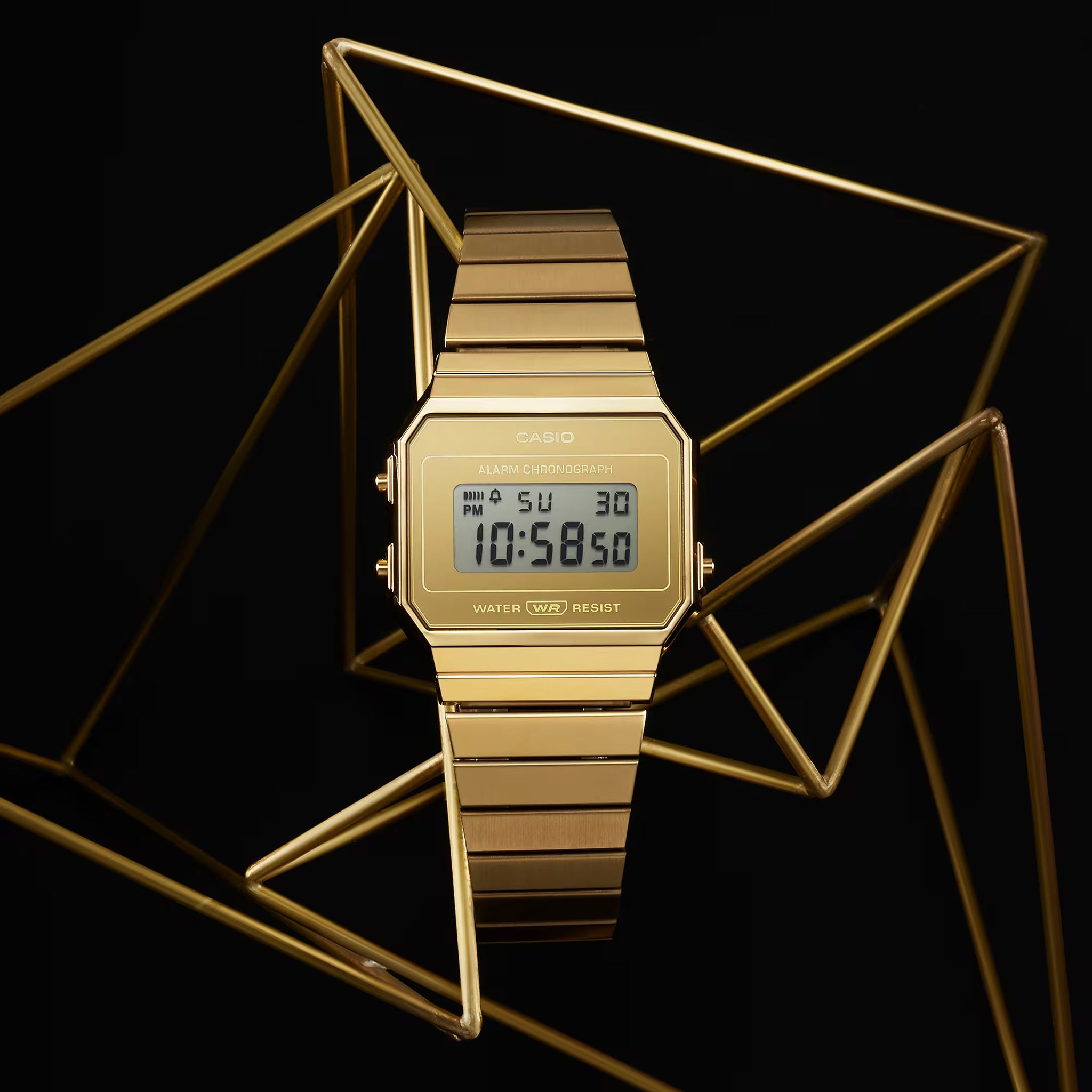 Casio Vintage Unisex Watch A700WEVG-9A Quartz Digital Gold