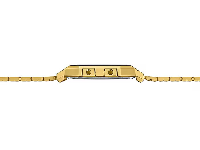 Montre Casio Mixte Vintage A700WG-9A Quartz Digitale Doré Noir