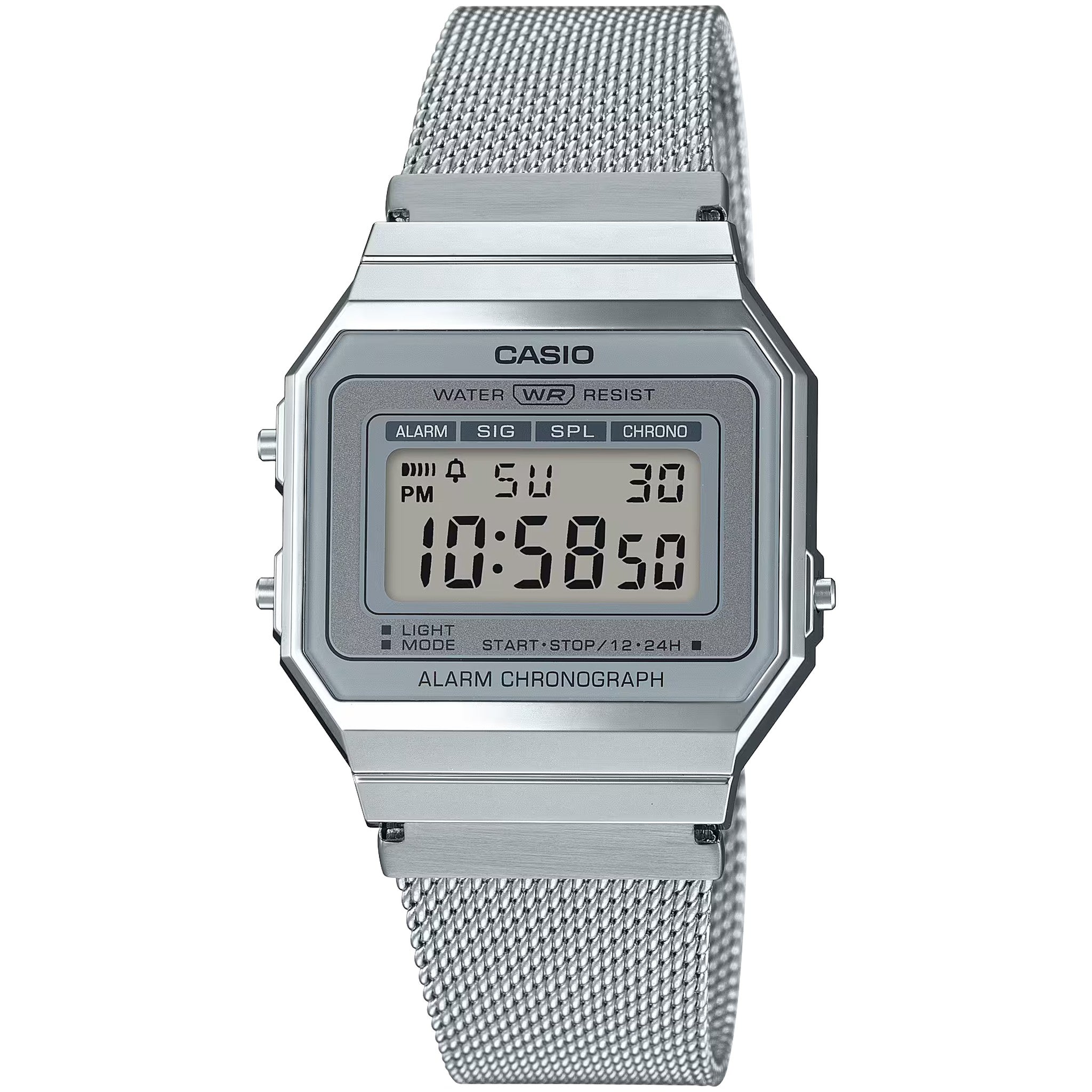 Casio Vintage Unisex Watch A700WM-7A Quartz Digital Silver