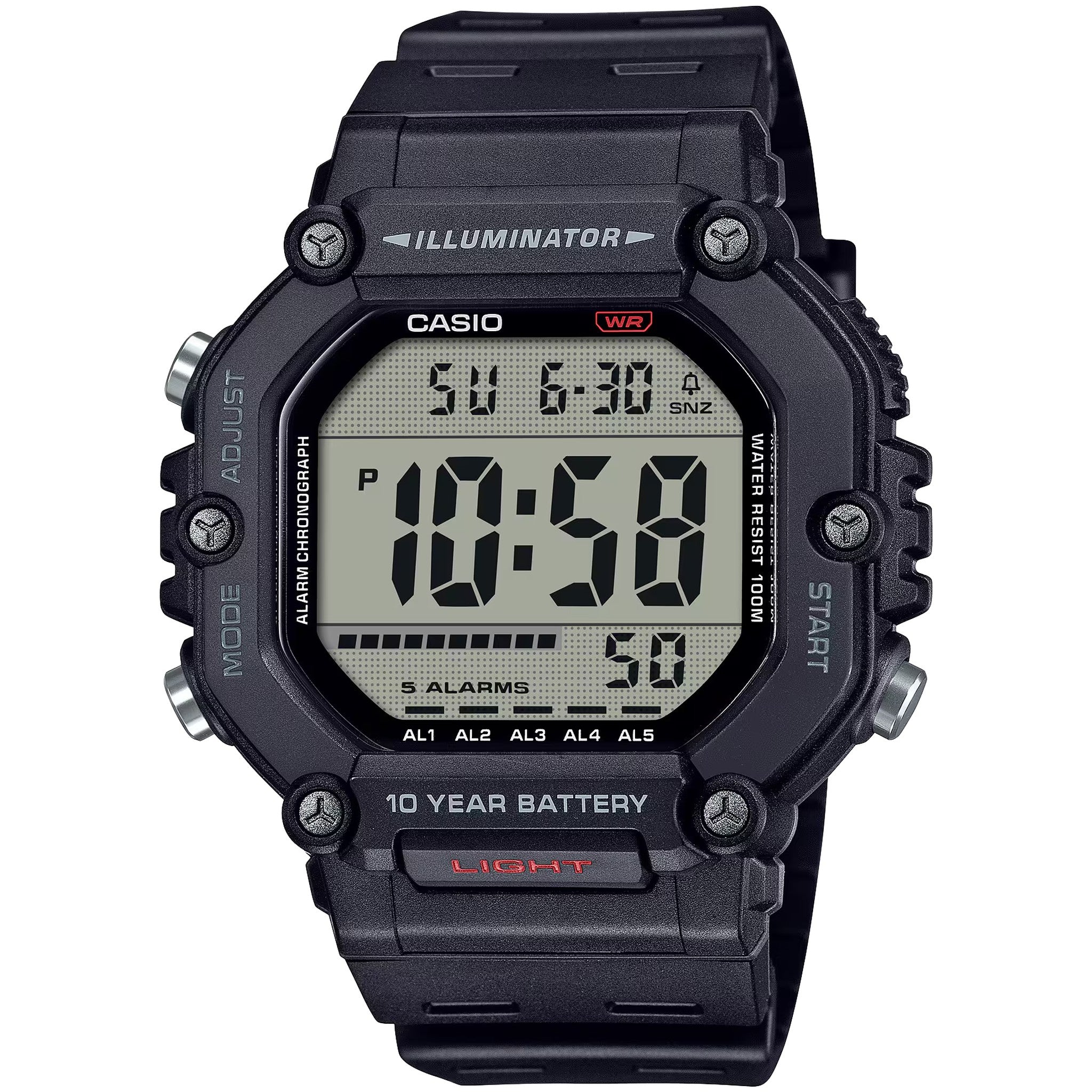 Montre Casio Homme AE-1600H-1A Quartz Digitale Noir