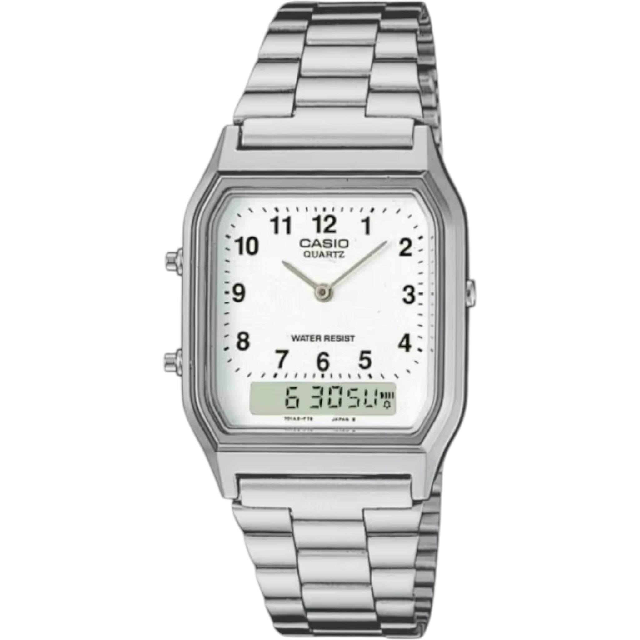 Montre Casio Vintage Mixte AQ-230A-7B Blanc