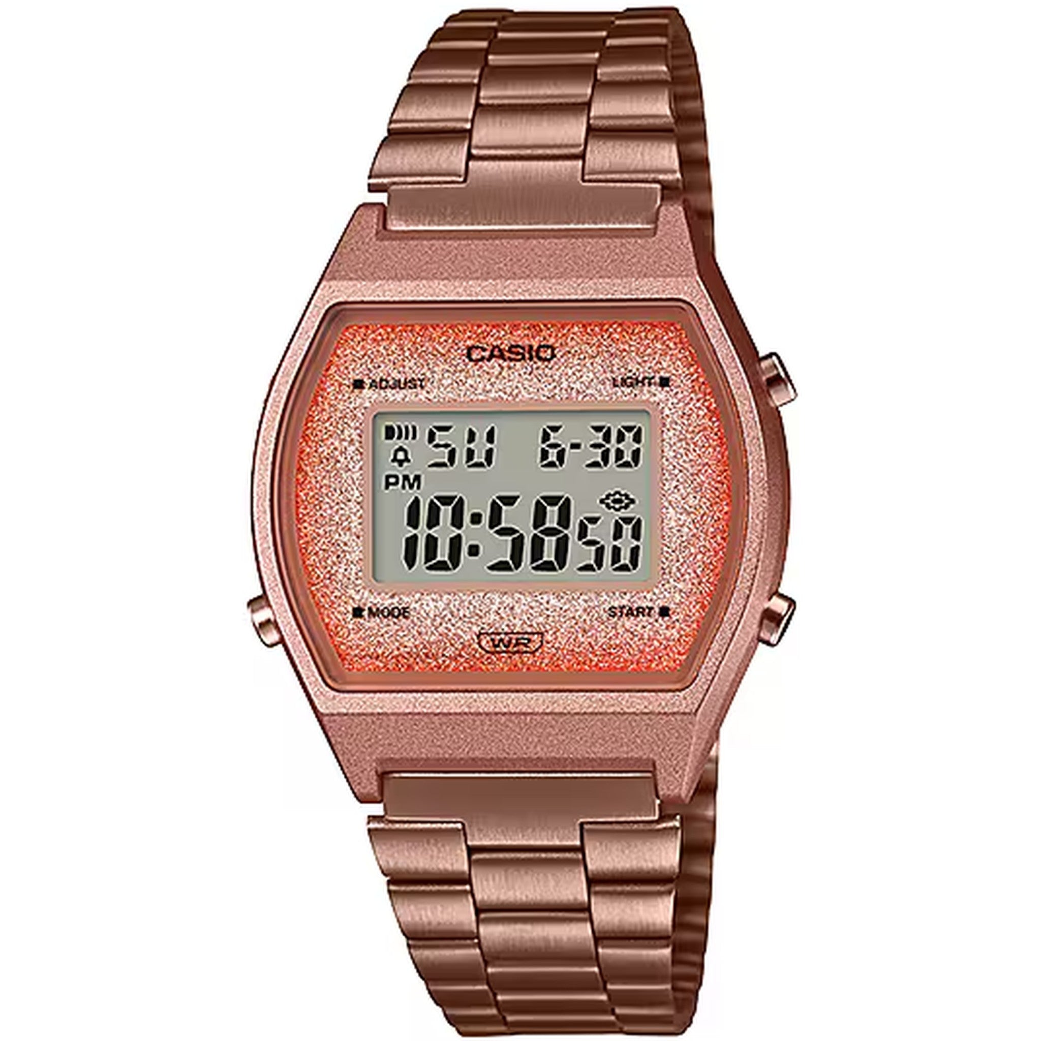 Casio Unisex Vintage Uhr B640WCG-5D Quarz Digital Roségold