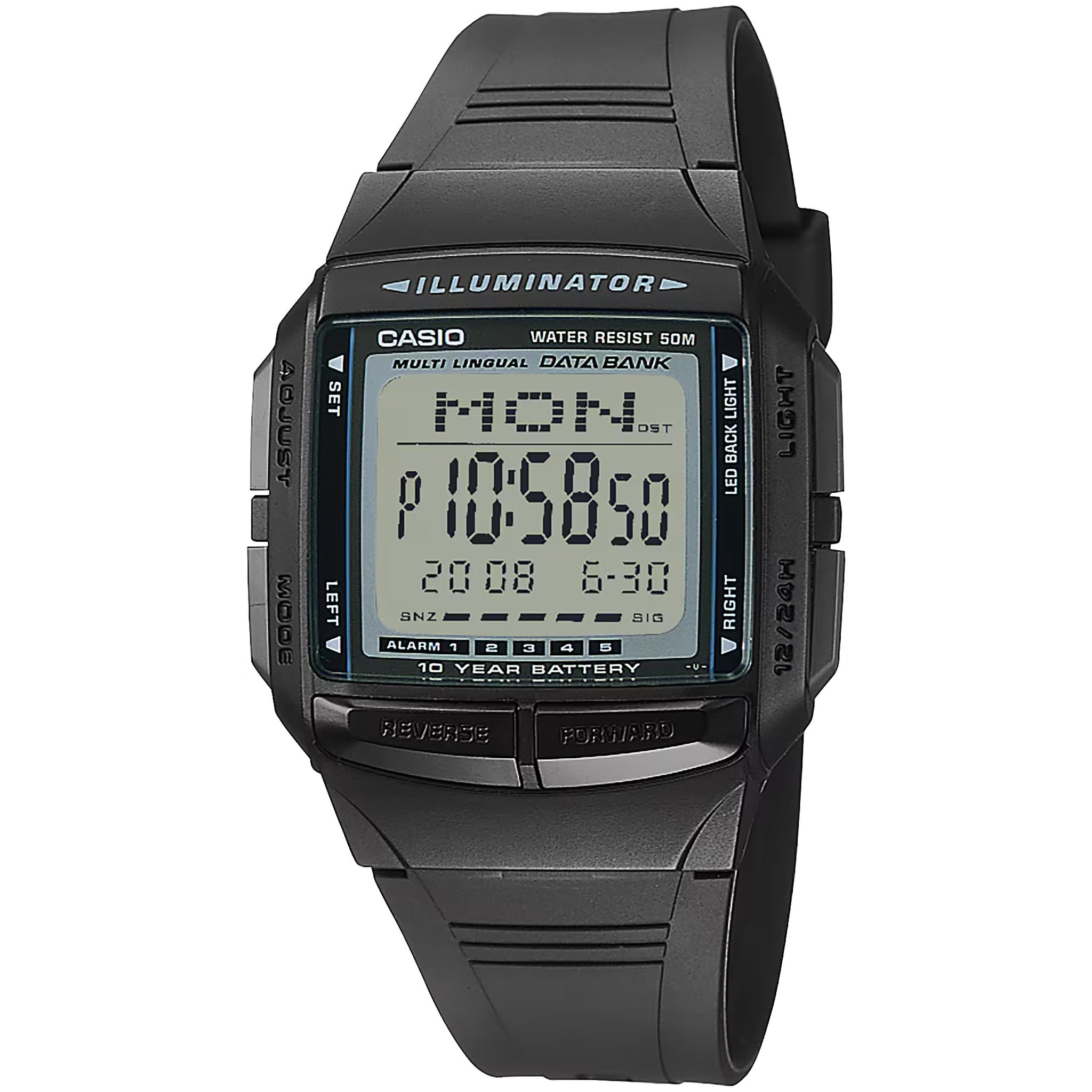 Casio Men's Watch DB-36-1A Quartz Digital Black