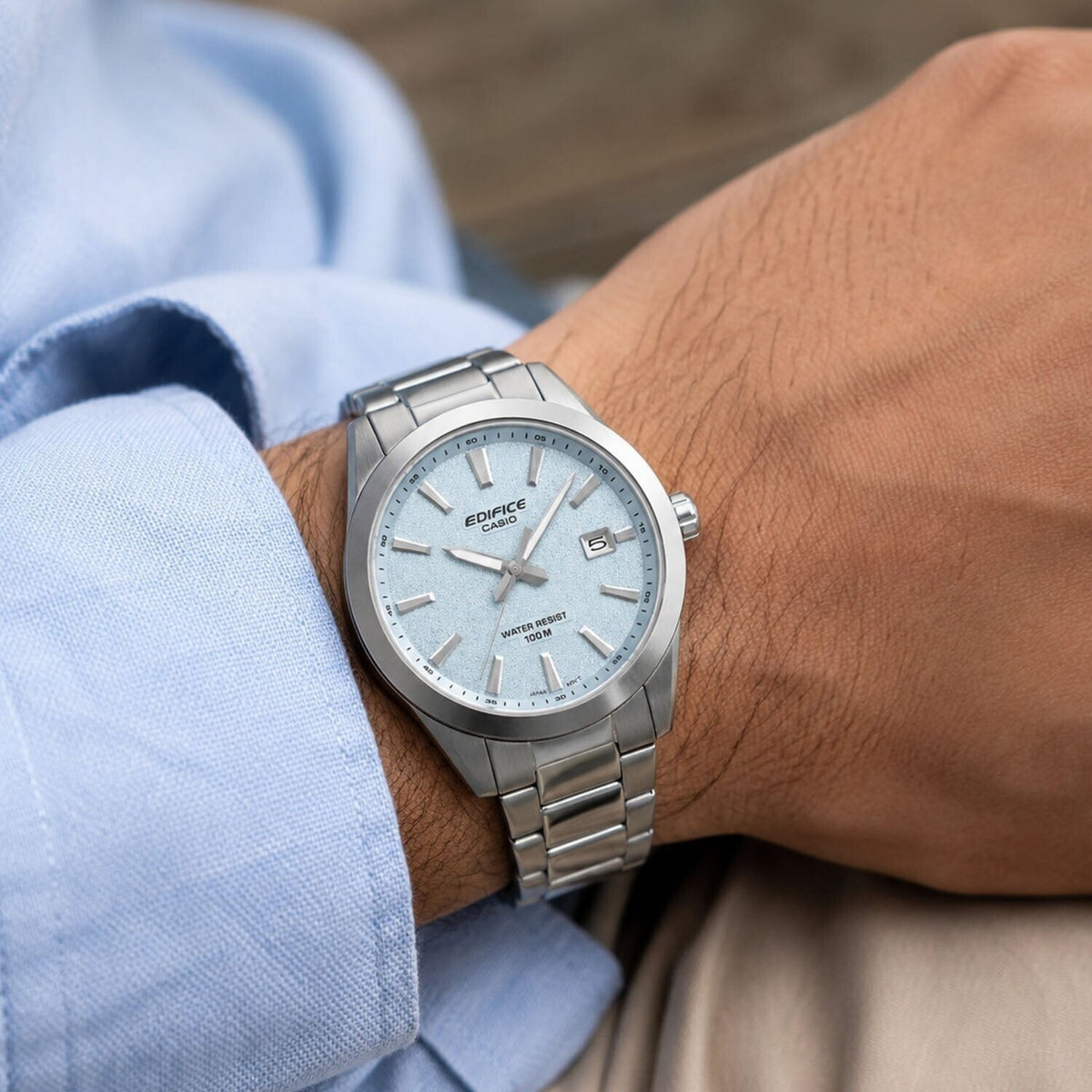 Montre Casio Edifice EFV-160D-2BV Bleu Clair 40mm Quartz
