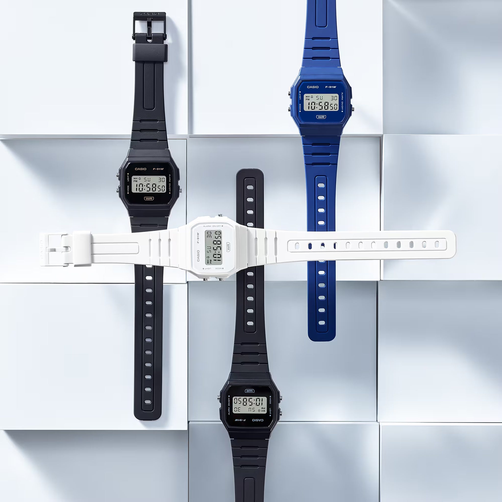 Casio Unisex Watch F-91WB-8A Quartz Digital Gray