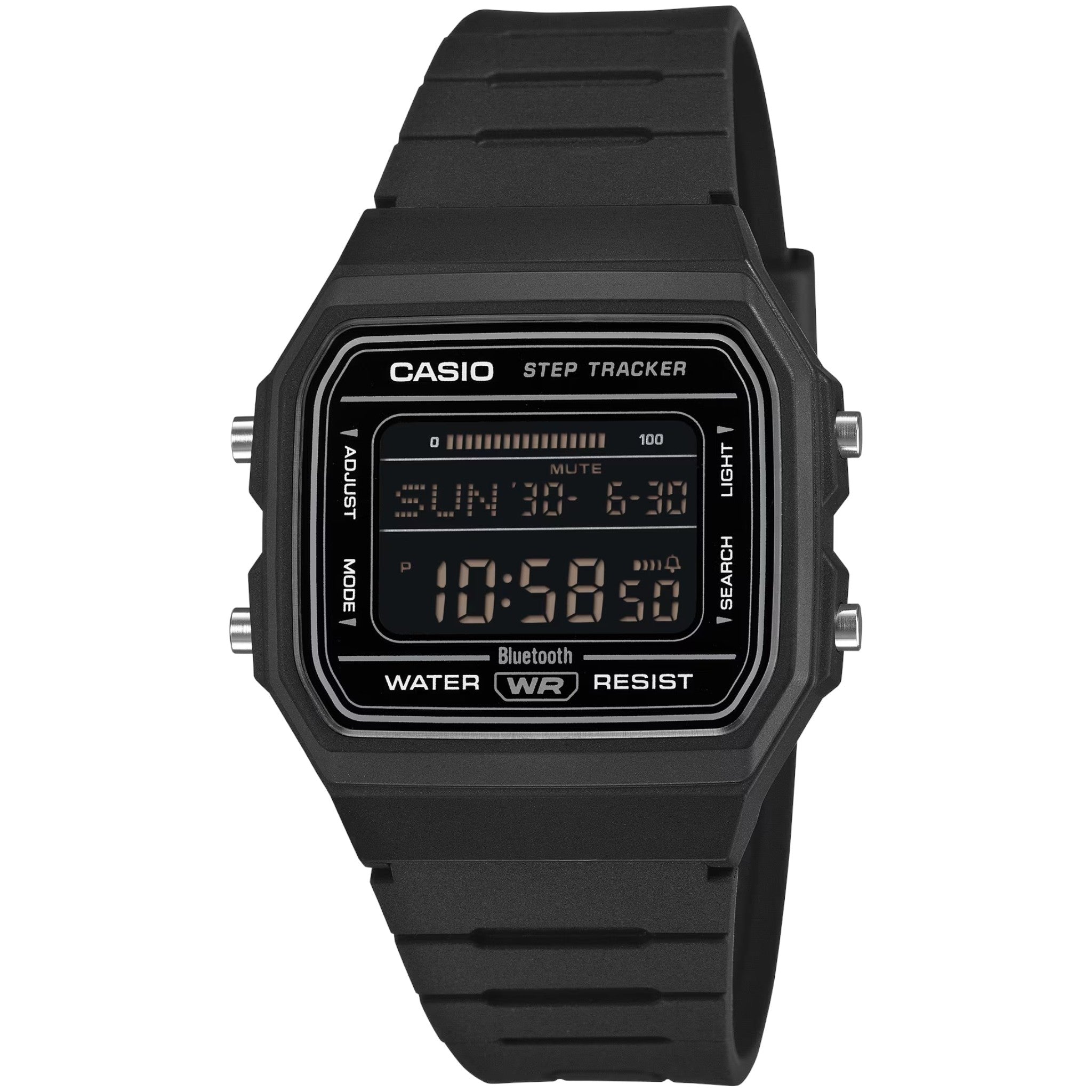 Montre Casio Digitale F-B100W-1B Noir Mixte Bluetooth