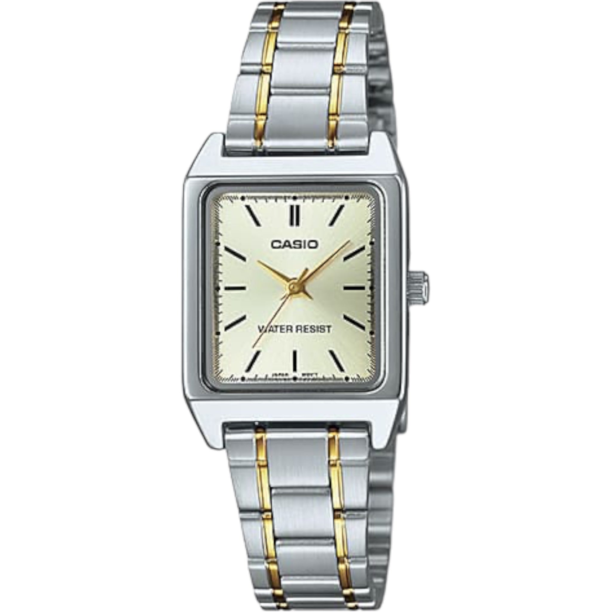 Casio Tank Women's Watch LTP-V007SG-9E Silver and Gold