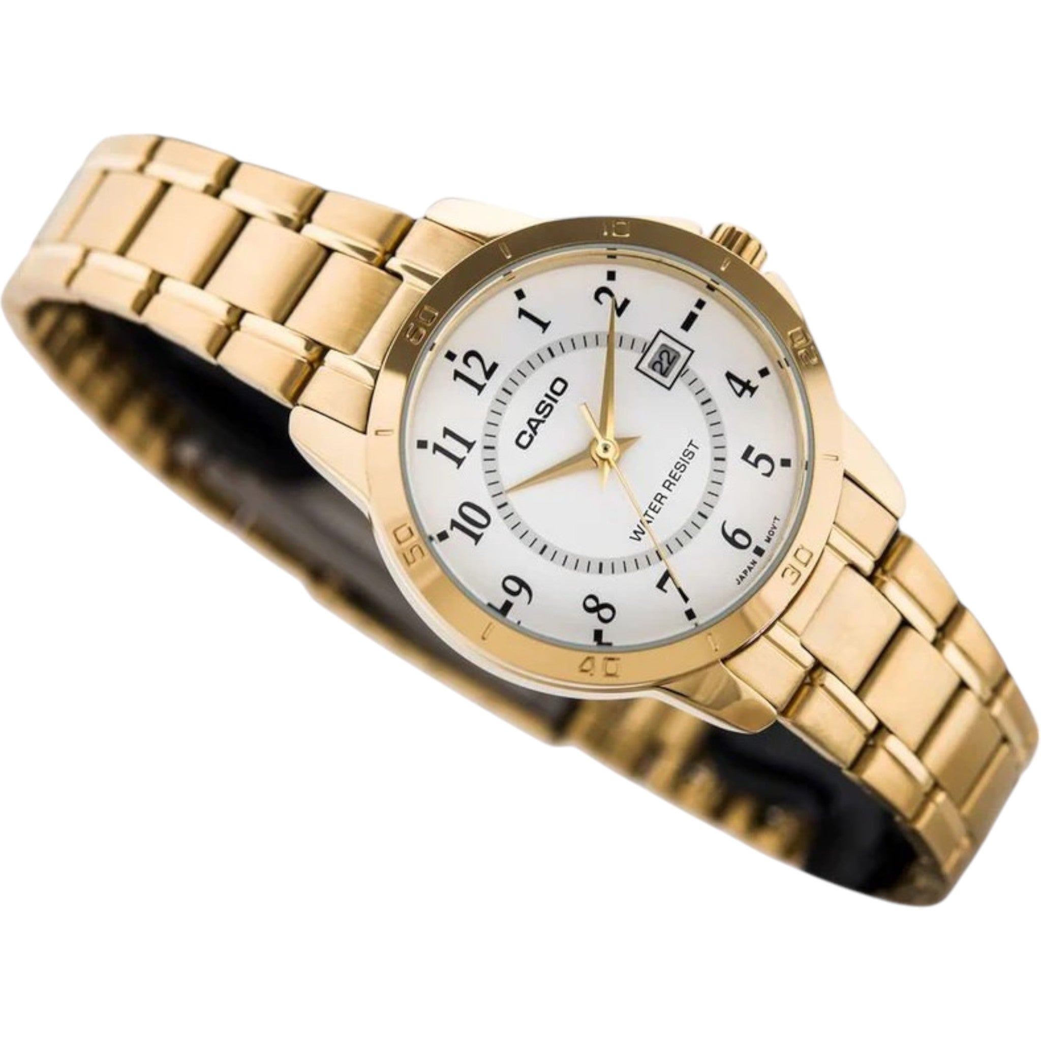 Casio Damenuhr LTP-V004G-7B Gold Weiß