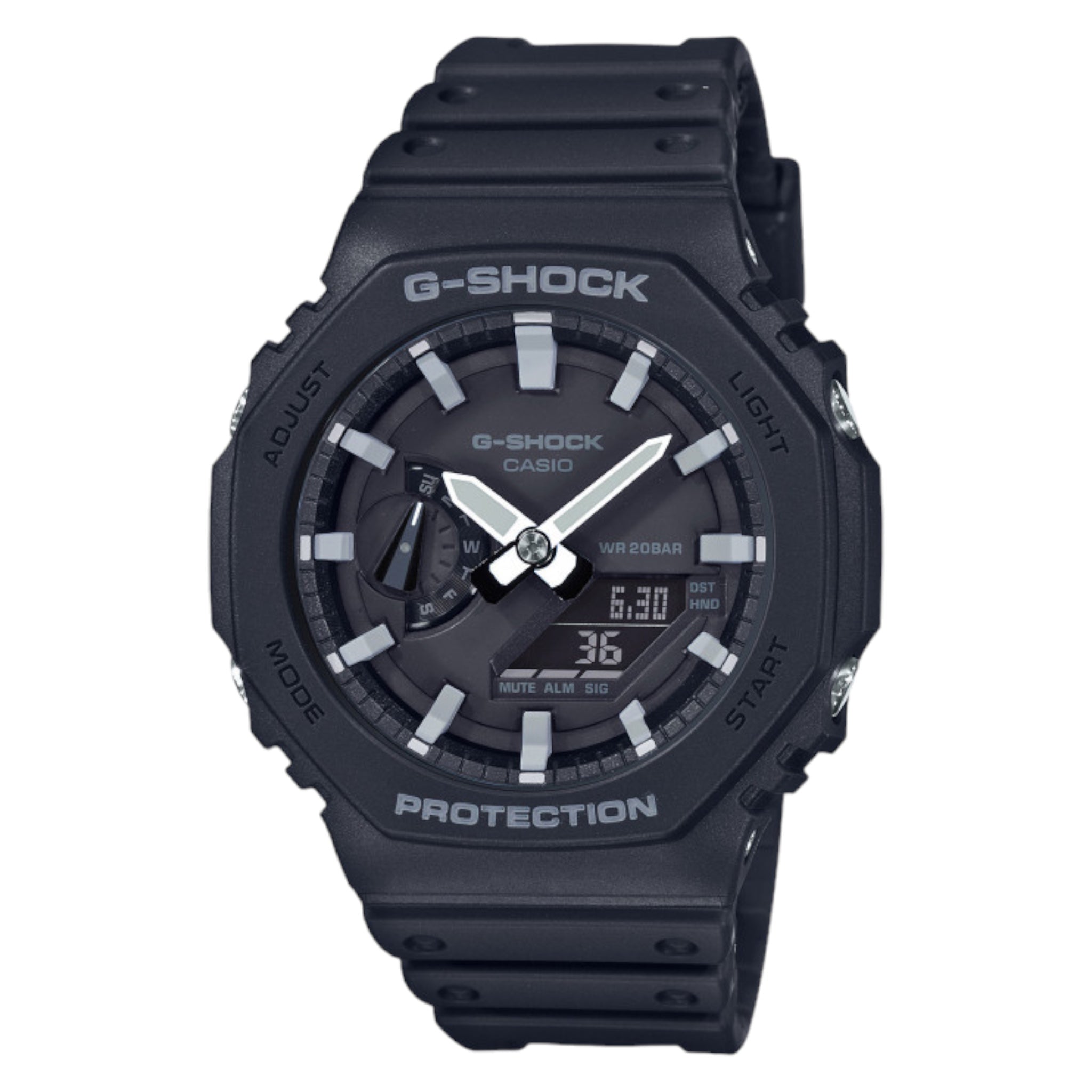 Casio G-Shock GA-2100-1AER Schwarze Uhr