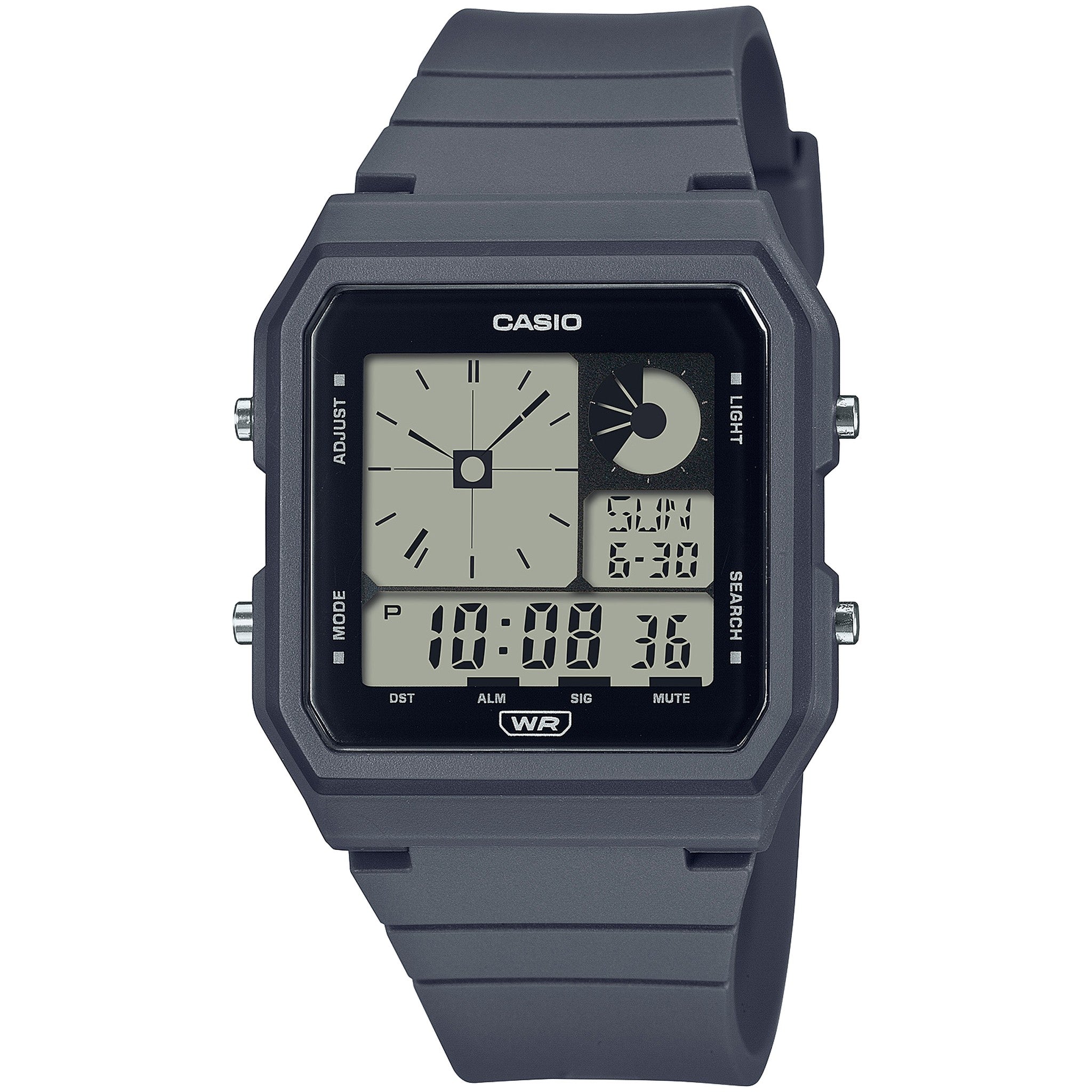 Casio Damenuhr LF-20W-8A2 Quarz Digital Grau Schwarz
