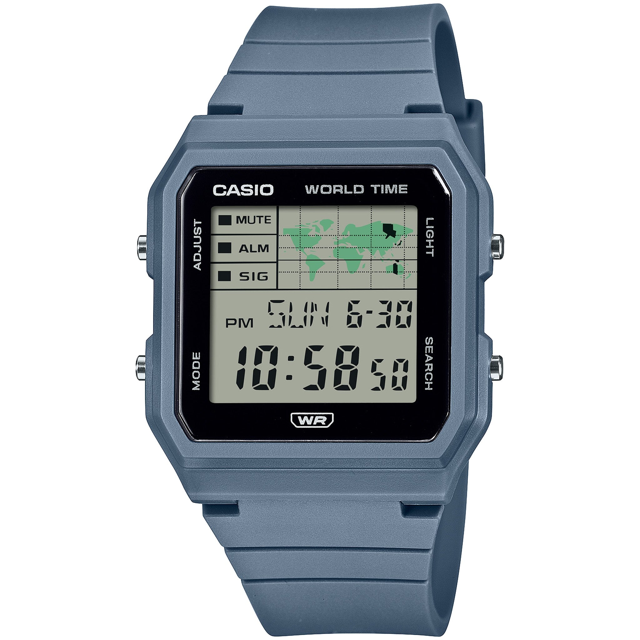 Casio Damenuhr LF-30W-2A Quarz Digital Blau Schwarz