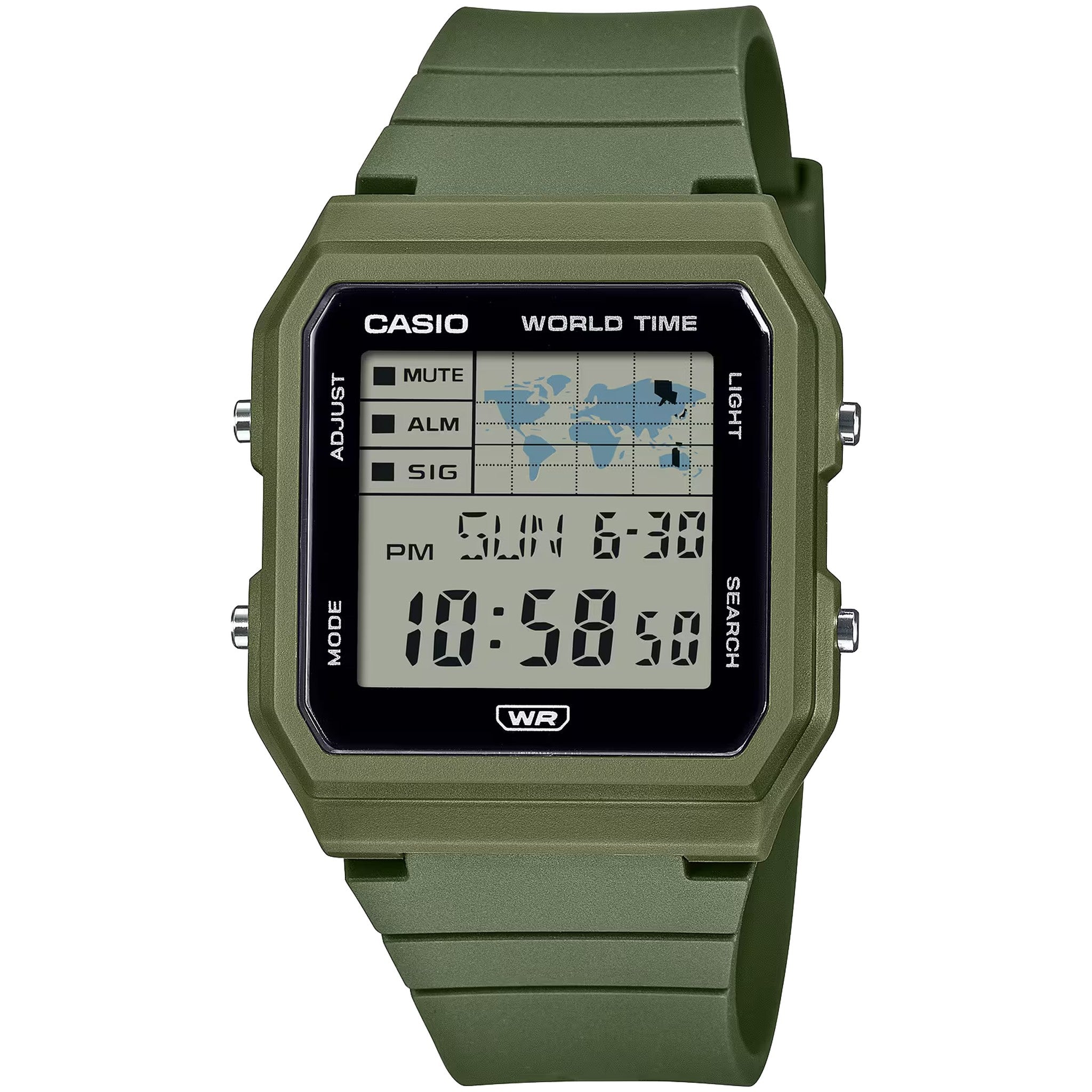 Casio Damenuhr LF-30W-3A Quarz Digital Grün Schwarz