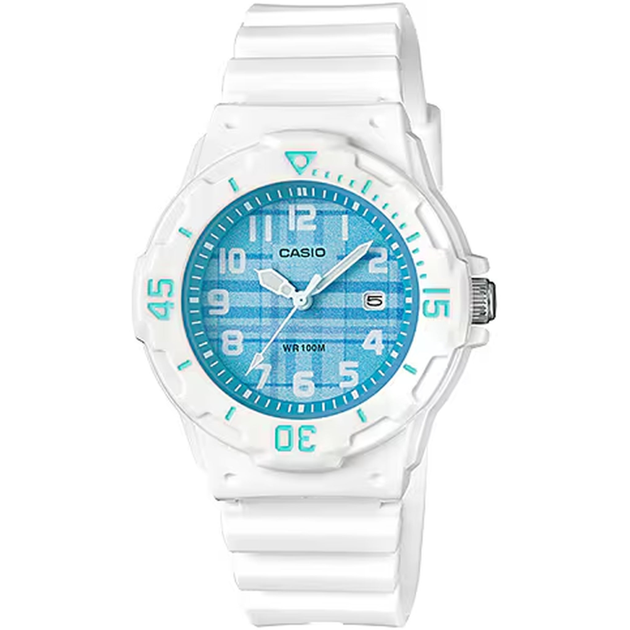 Montre Casio Femme LRW-200H-2C Quartz Analogique Blanc Bleu