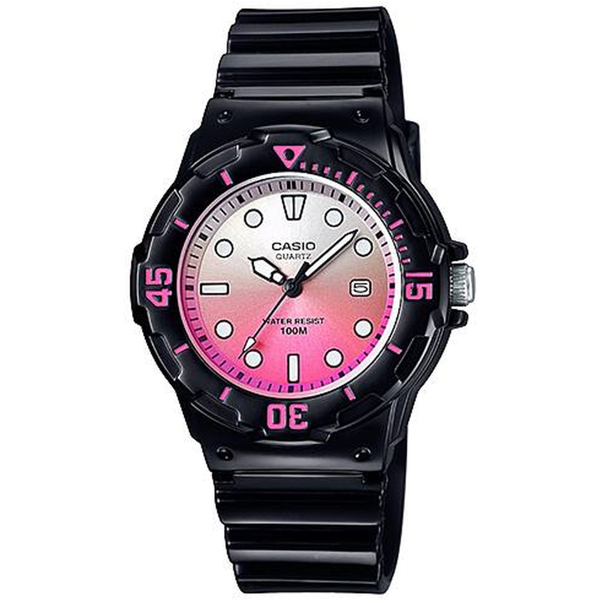 Casio Damenarmbanduhr LRW-200H-4E Quarz Analog Schwarz Bunt