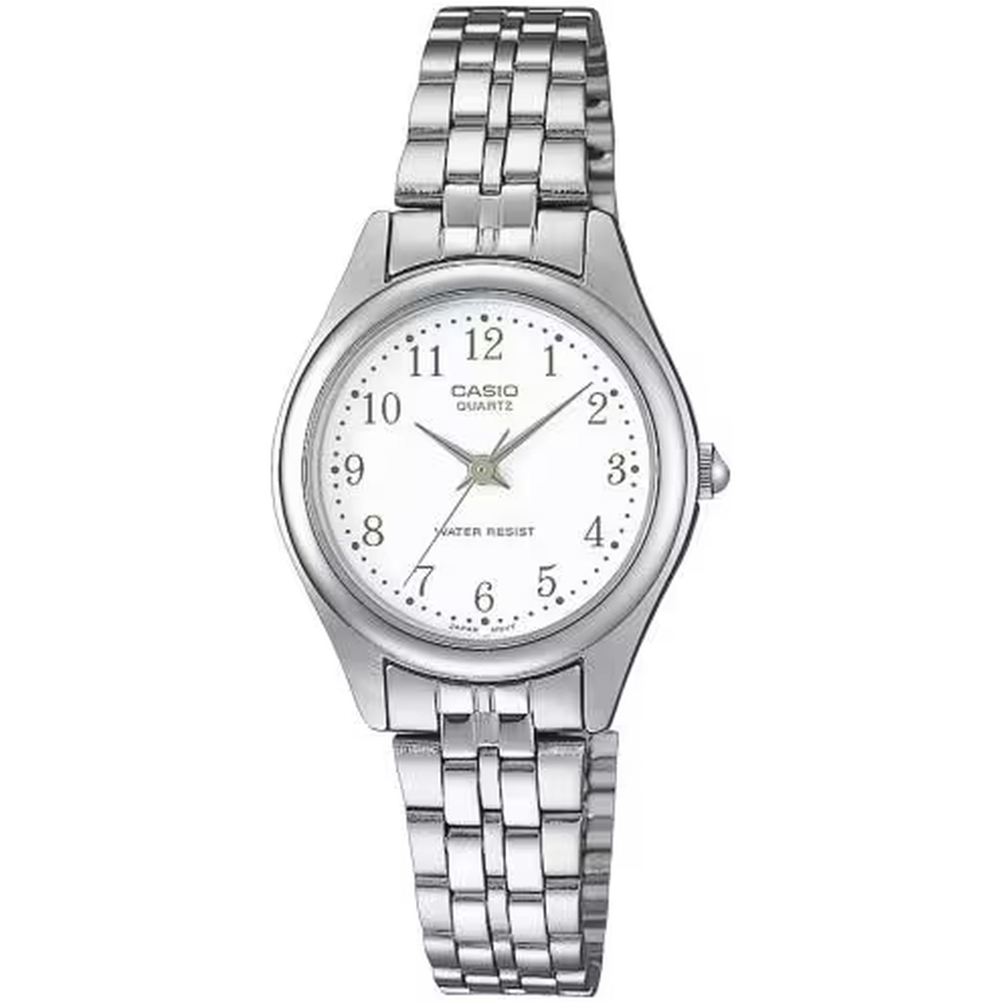 Montre Casio Femme LTP-1129A-7B Quartz Analogique Argent Blanc