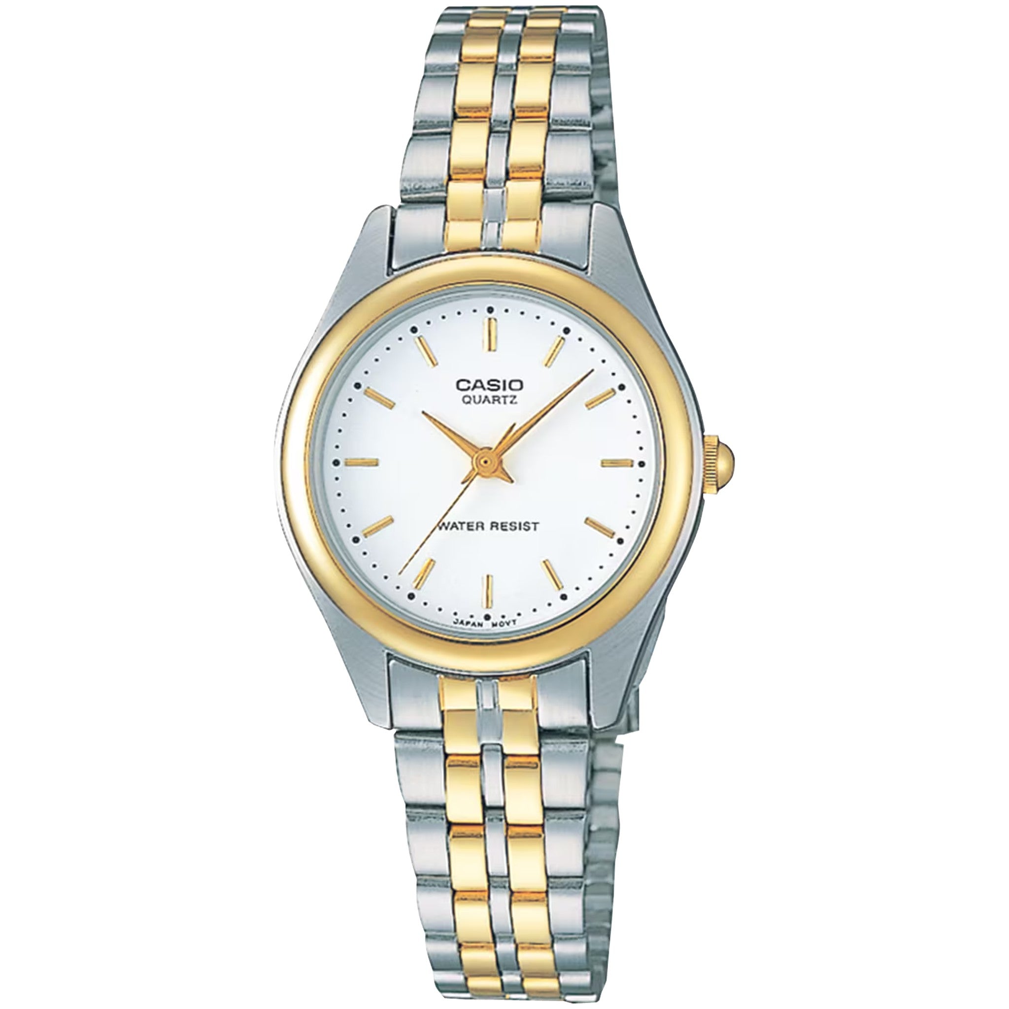 Montre Casio Femme LTP-1129G-7A Quartz Analogique Argent or Blanc