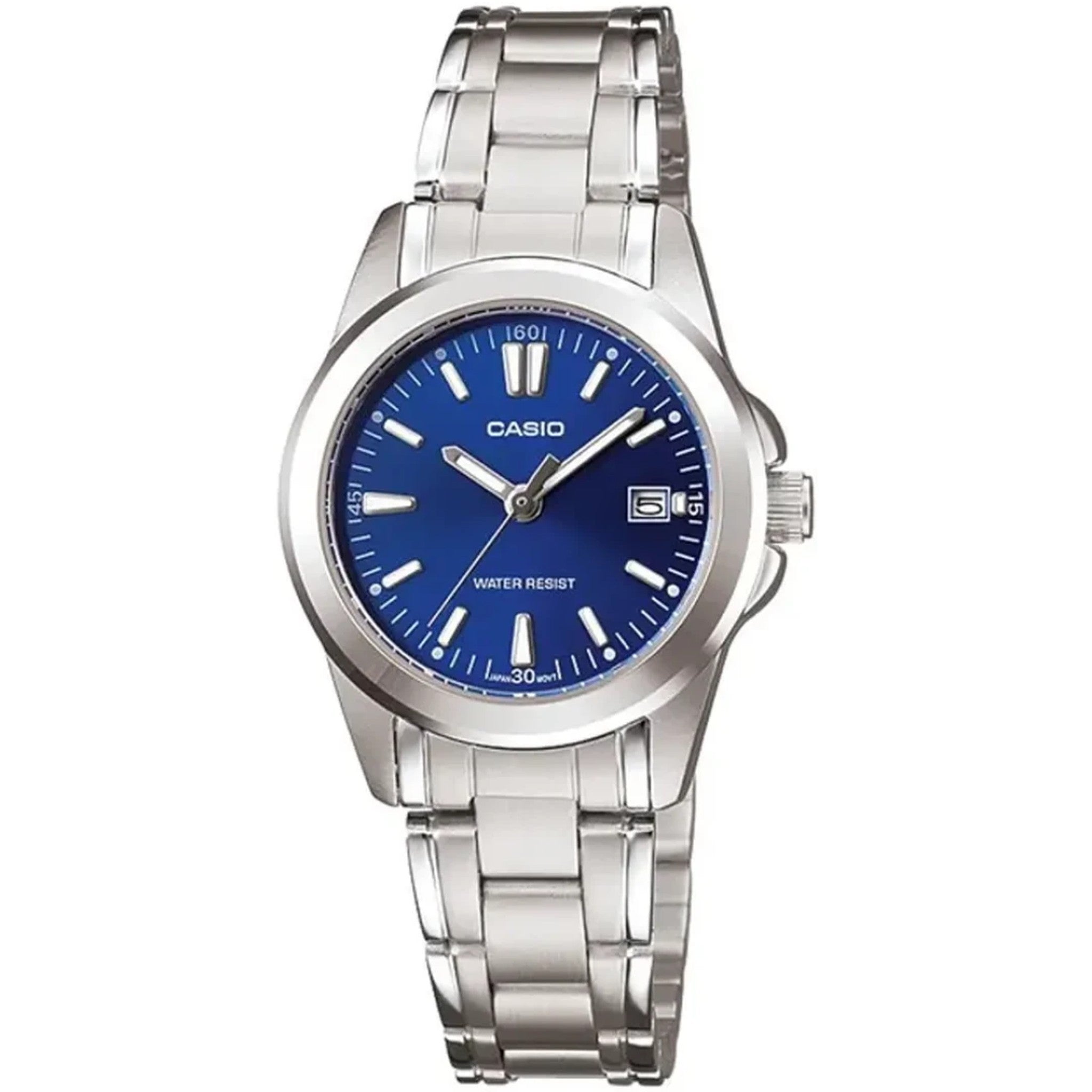 Montre Casio Femme LTP-1215A-2A2 Quartz Analogique Argent Bleu