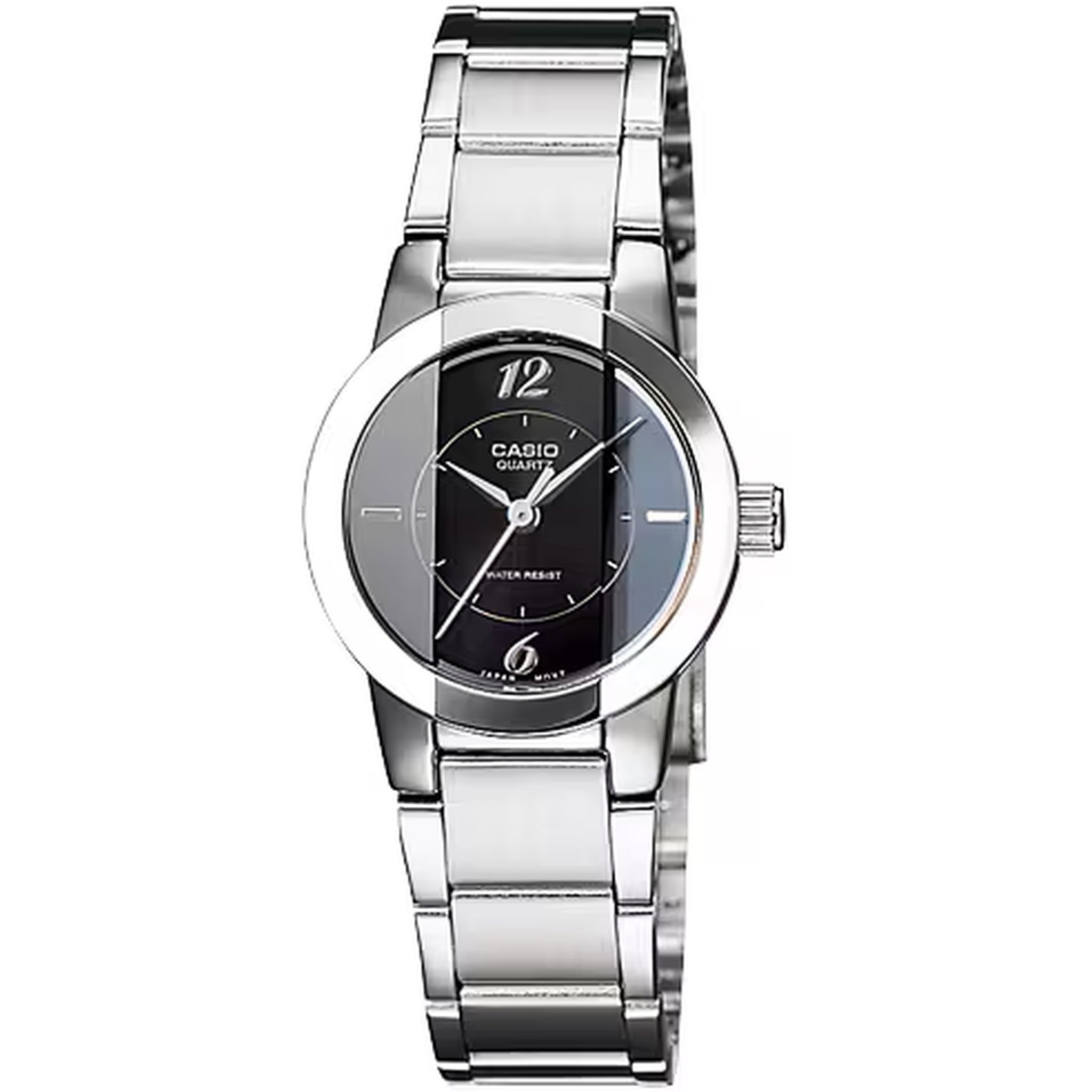 Montre Casio Femme LTP-1230D-1C Quartz Analogique Argent Noir