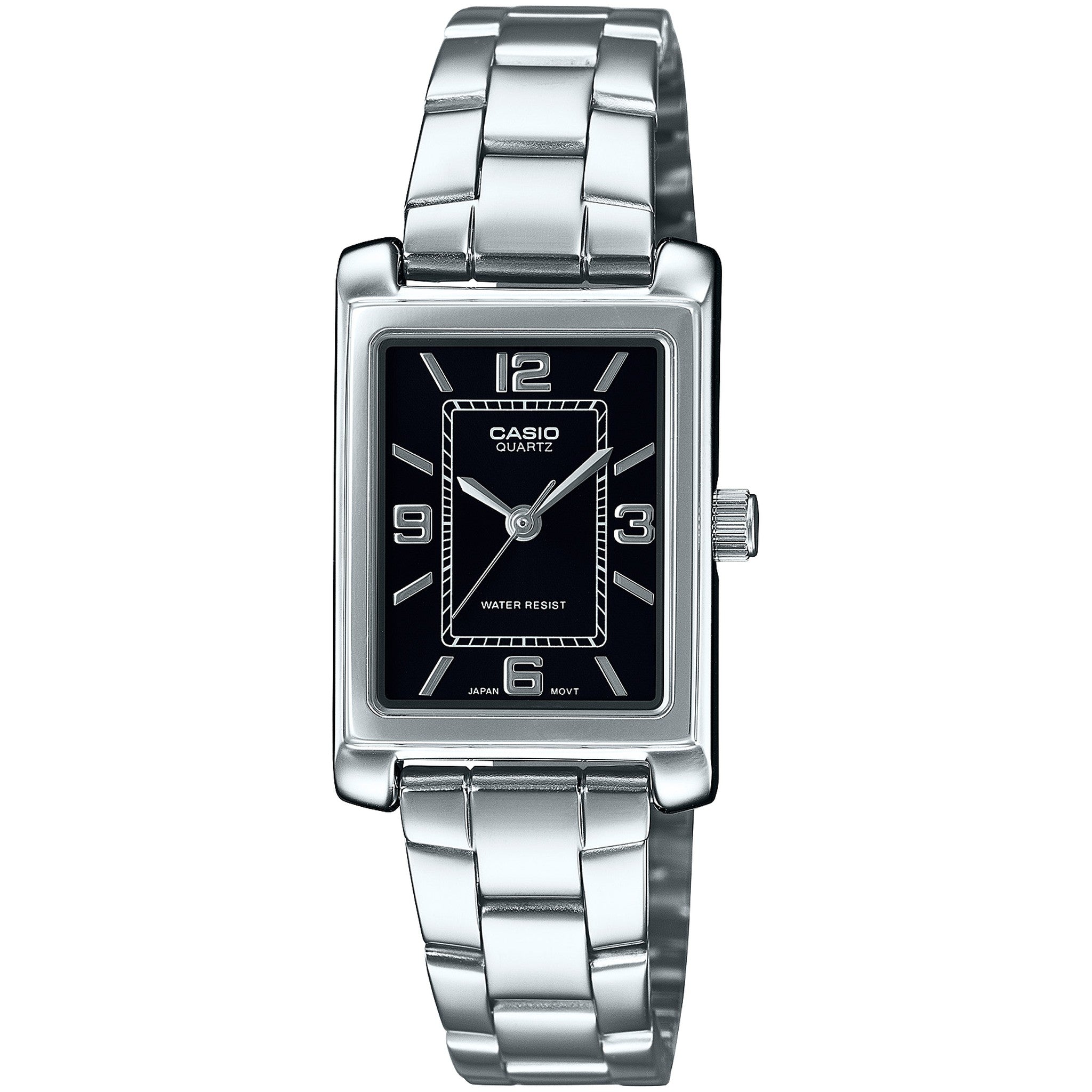 Montre Casio Femme LTP-1234DD-1A Quartz Analogique Argent Noir
