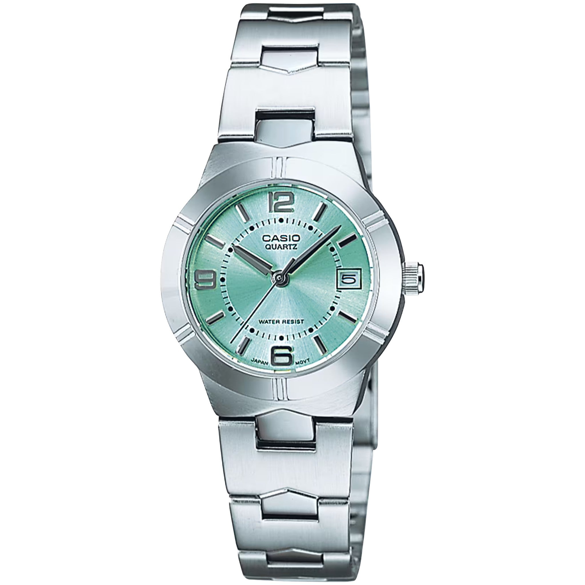 Montre Casio Femme LTP-1241D-3A Quartz Analogique Argent Vert