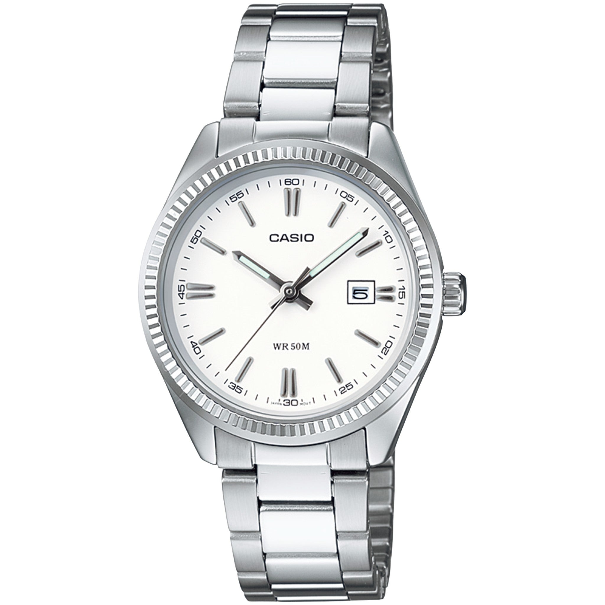 Montre Casio Femme LTP-1302D-7A1 Quartz Analogique Argent Blanc
