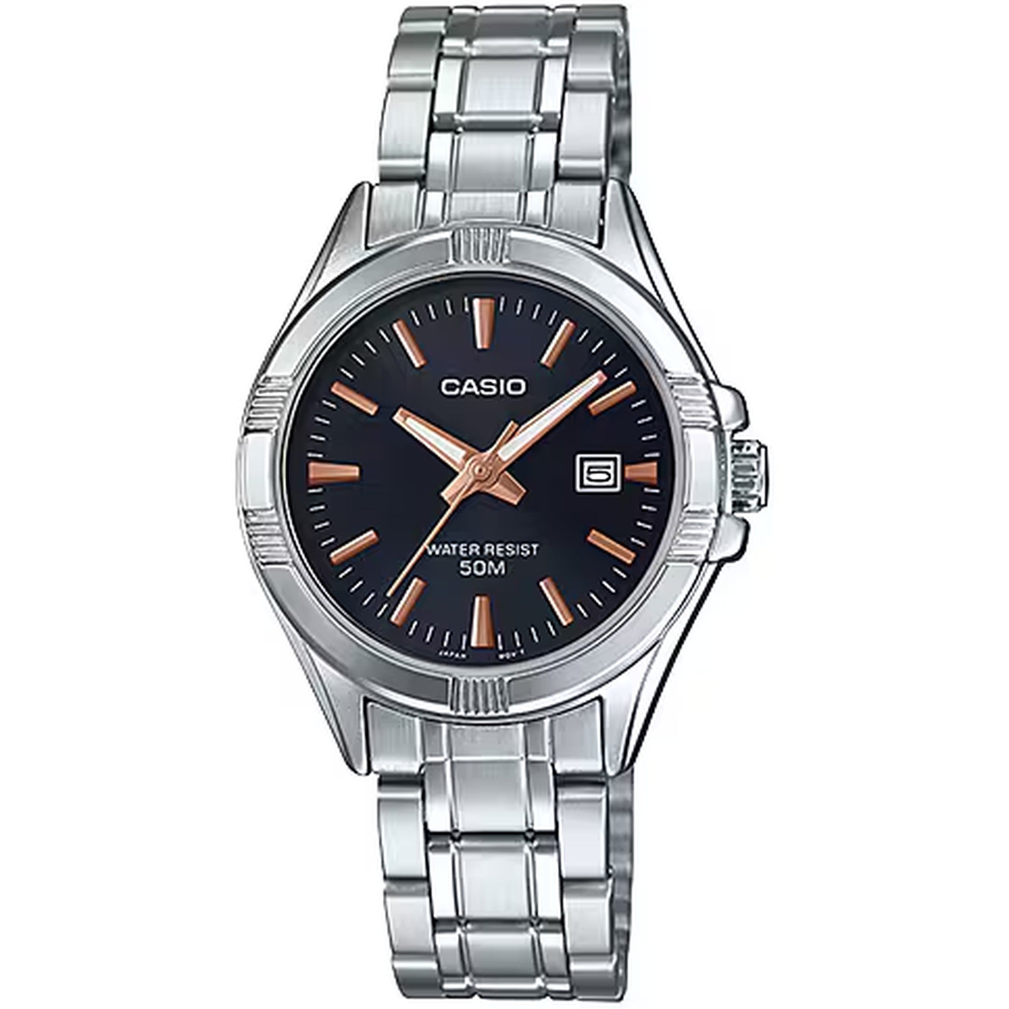 Montre Casio Femme LTP-1308D-1A2 Quartz Analogique Argent Noir