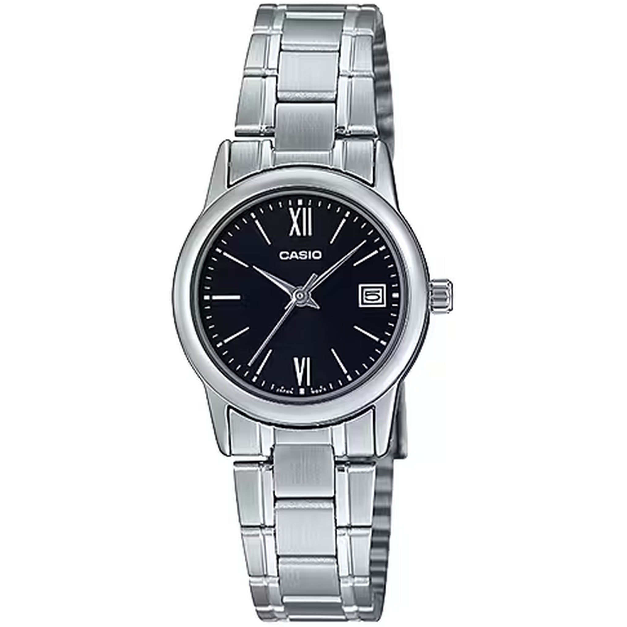 Montre Casio Femme LTP-V002D-1B3 Quartz Analogique Argent Noir