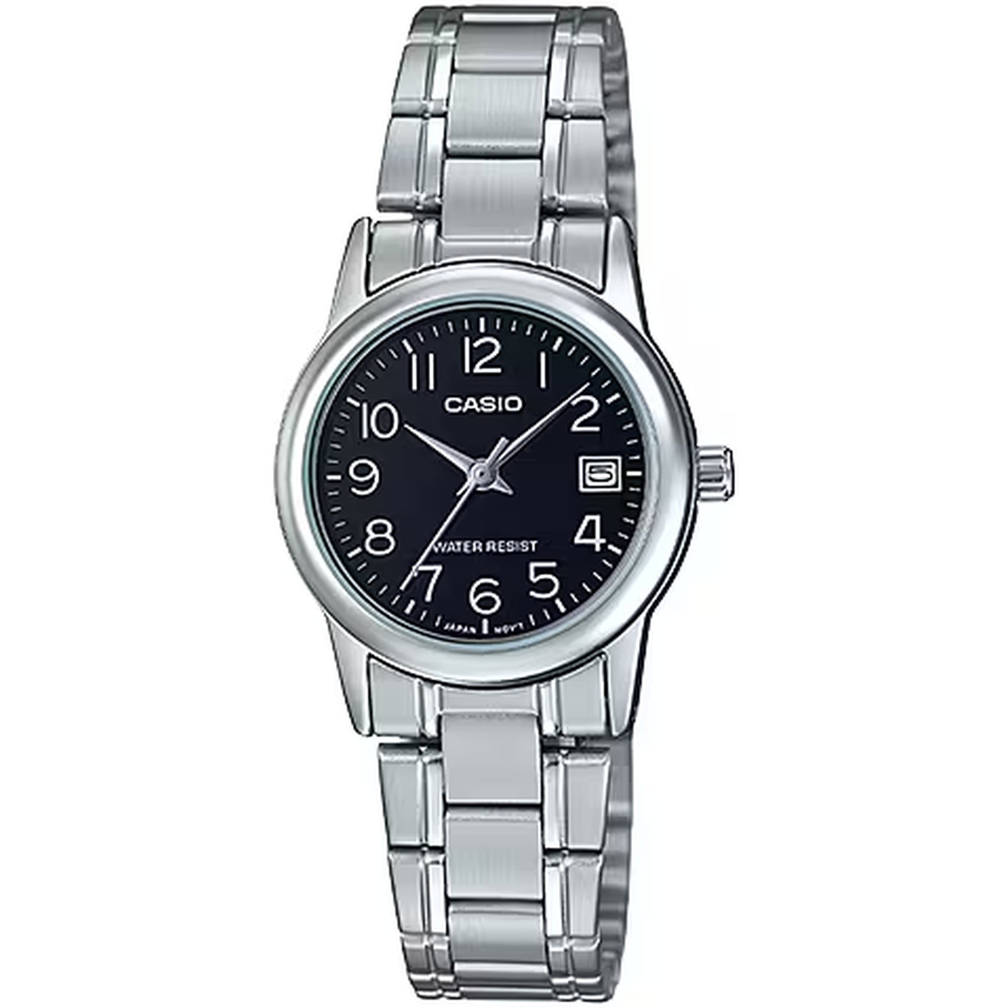 Montre Casio Femme LTP-V002D-1B Quartz Analogique Argent Noir