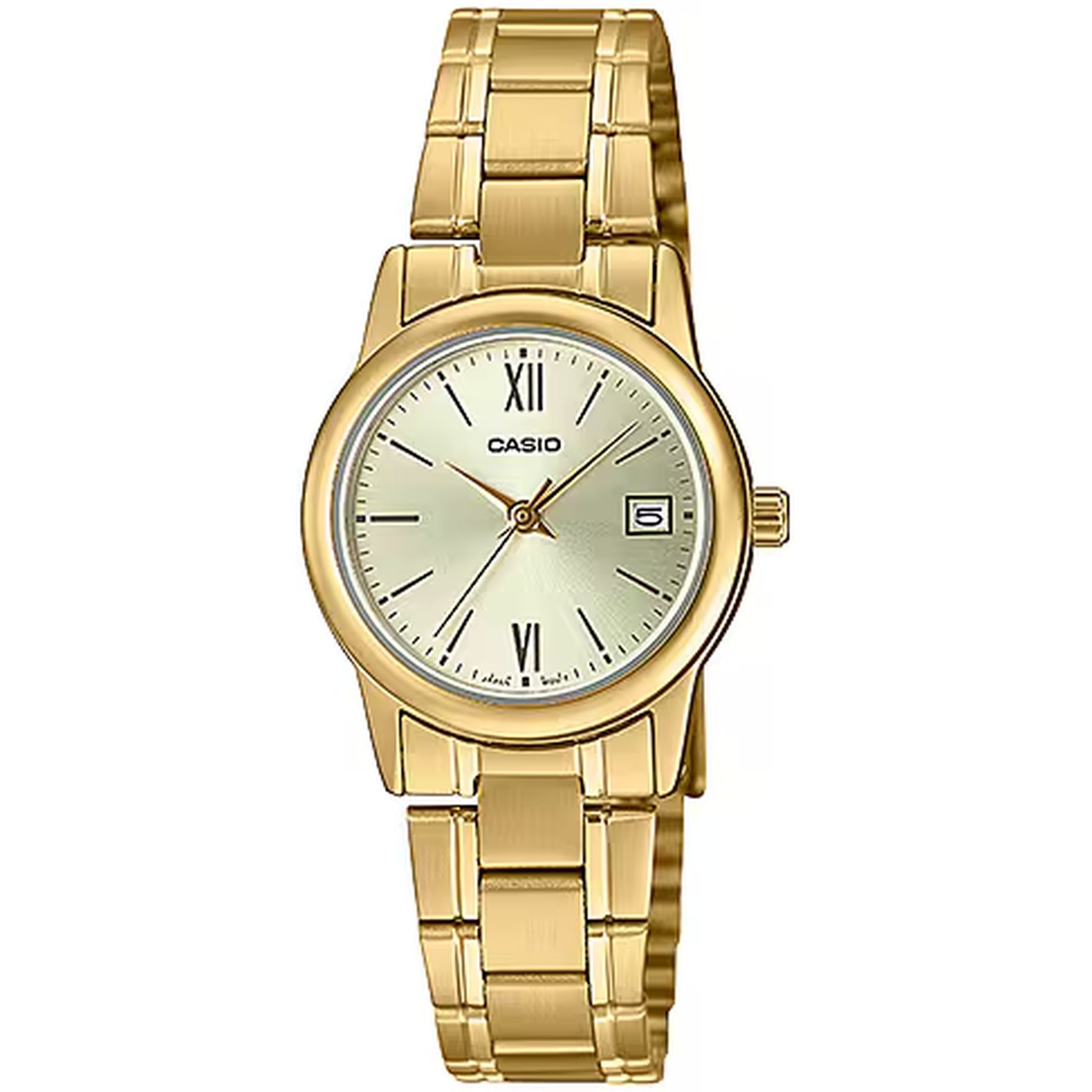 Montre Casio Femme LTP-V002G-9B3 Quartz Analogique Doré Argent