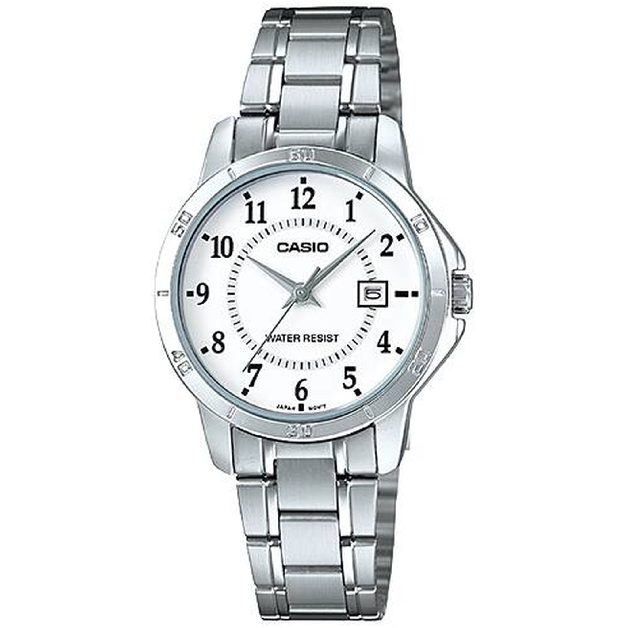 Montre Casio Femme LTP-V004D-7B Quartz Analogique Argent Blanc