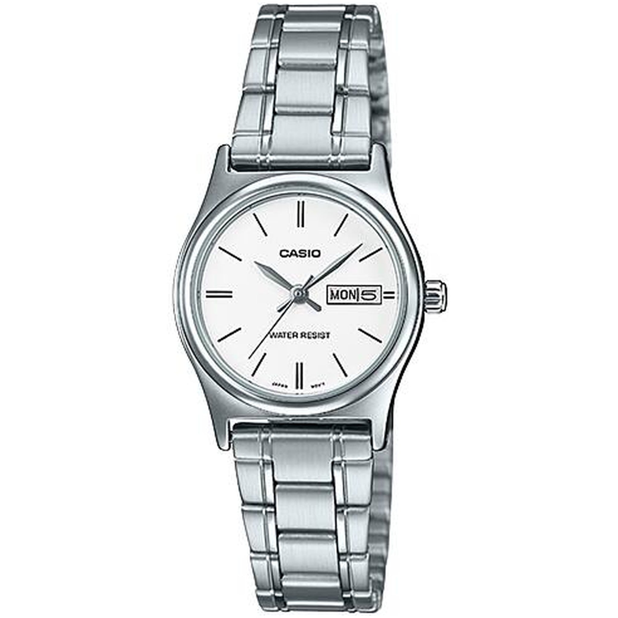 Casio Damenuhr LTP-V006D-7B2 Quarz Analog Silber Weiß